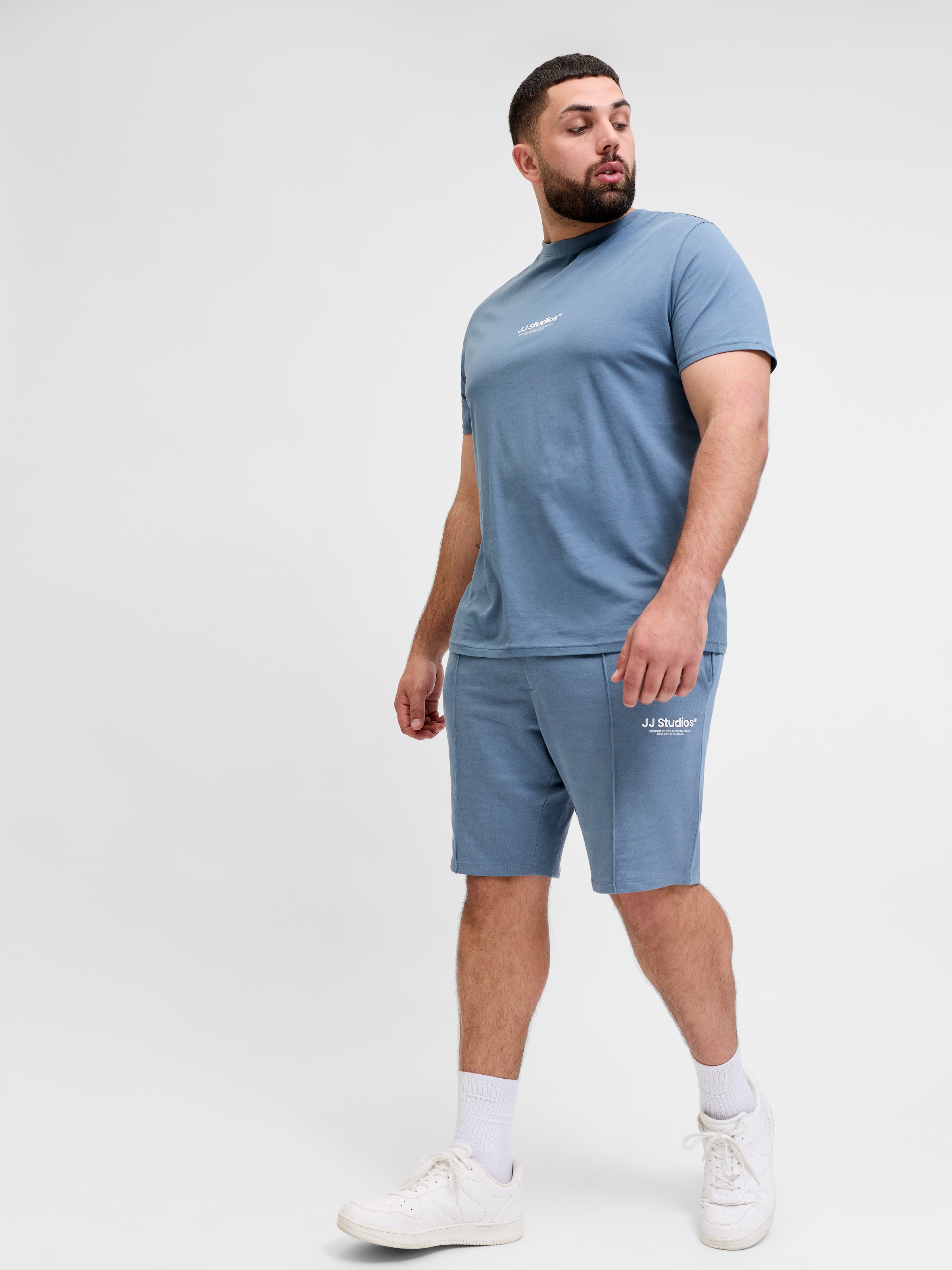 Jack & Jones PlusSize Sweatshorts »JPSTKANE SOHO SWEAT SHORTS MID SN PLS«  mélange coton, coupe décontractée