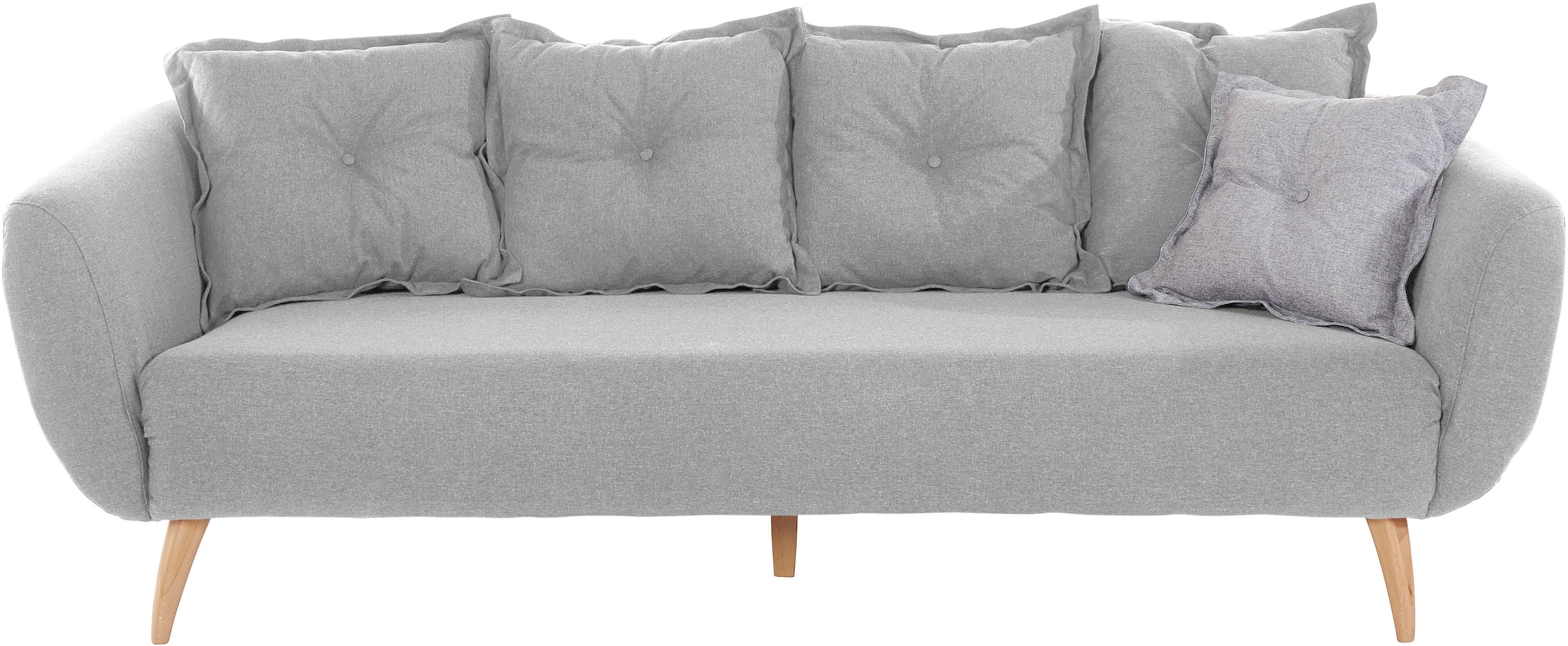 Home affaire 3-Sitzer »Baggio modern und romantisches Design, bequem« Zierkissen inklusive