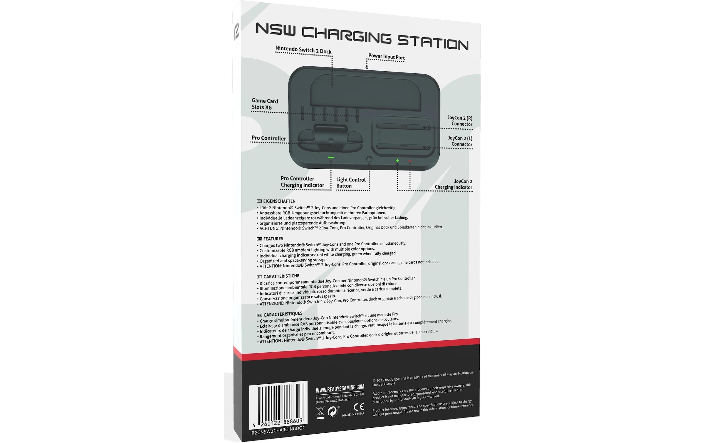   Station de charge »GAME NSW 2 Charging Dock«