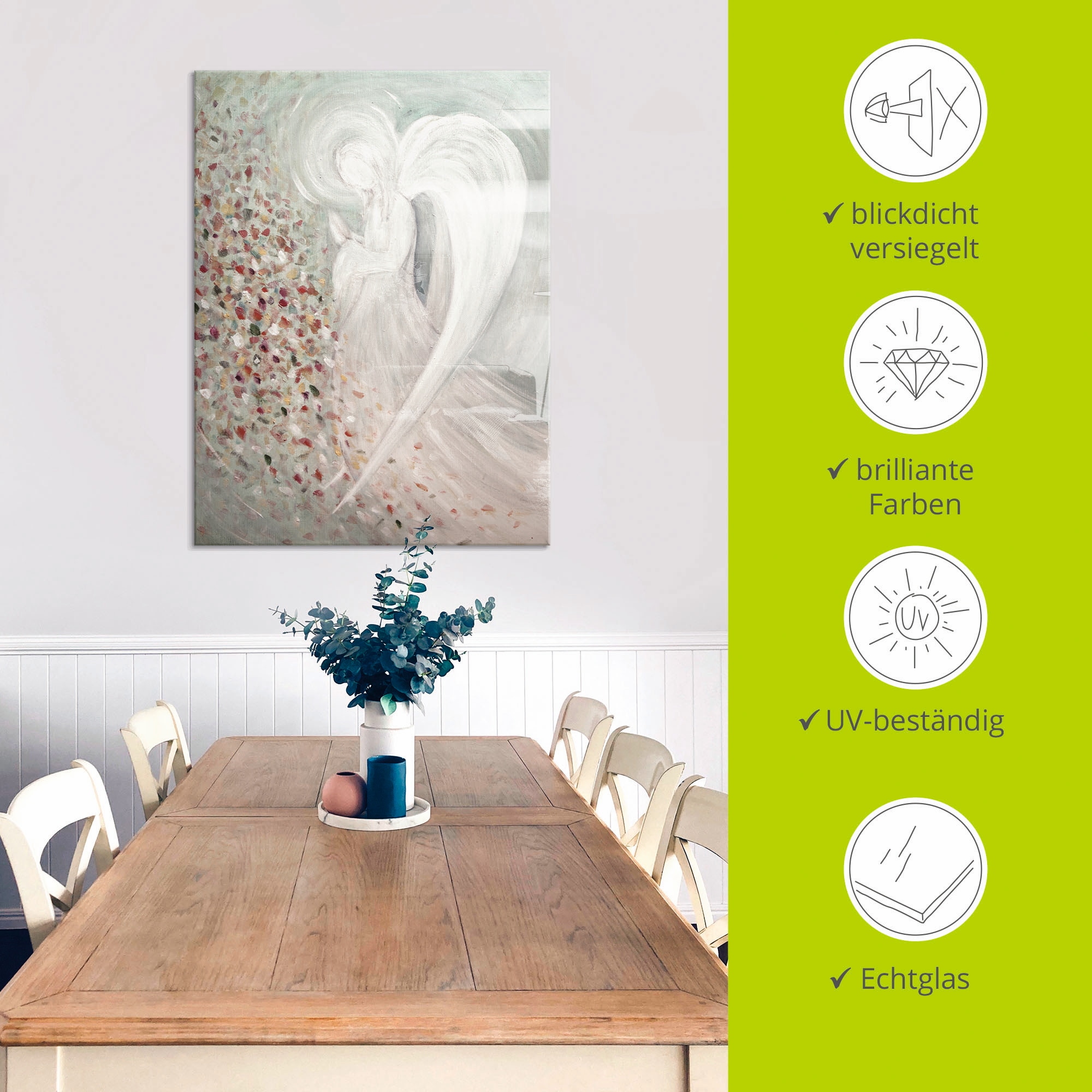 Artland Glasbild »Engelbild I« Religion 1 Stk. tlg. in verschiedenen Grössen