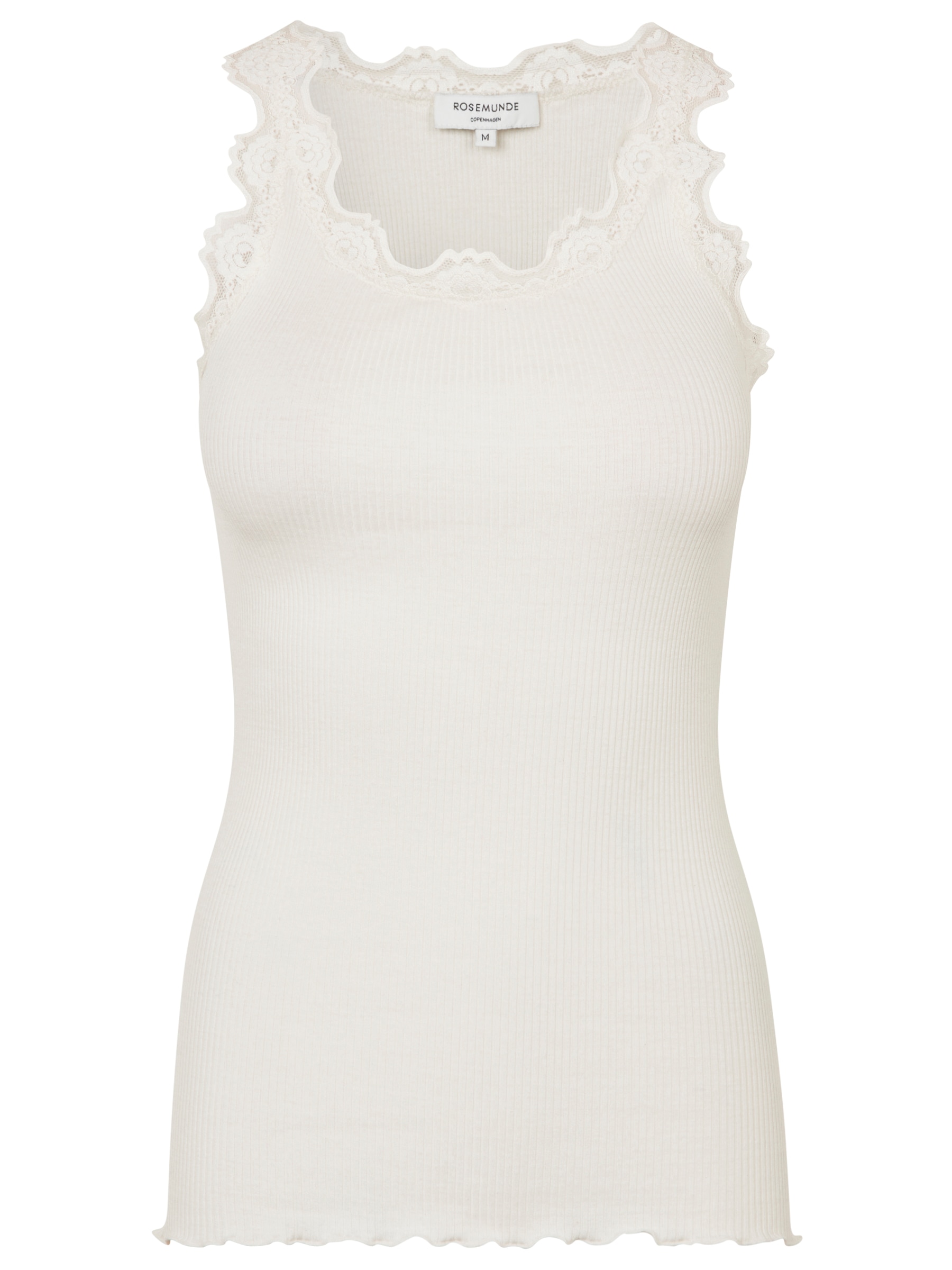 rosemunde Spitzentop »Babette Silk Top« Vintage-Spitzenbesatz, mit Rundhalsausschnitt, hoher Seidenanteil