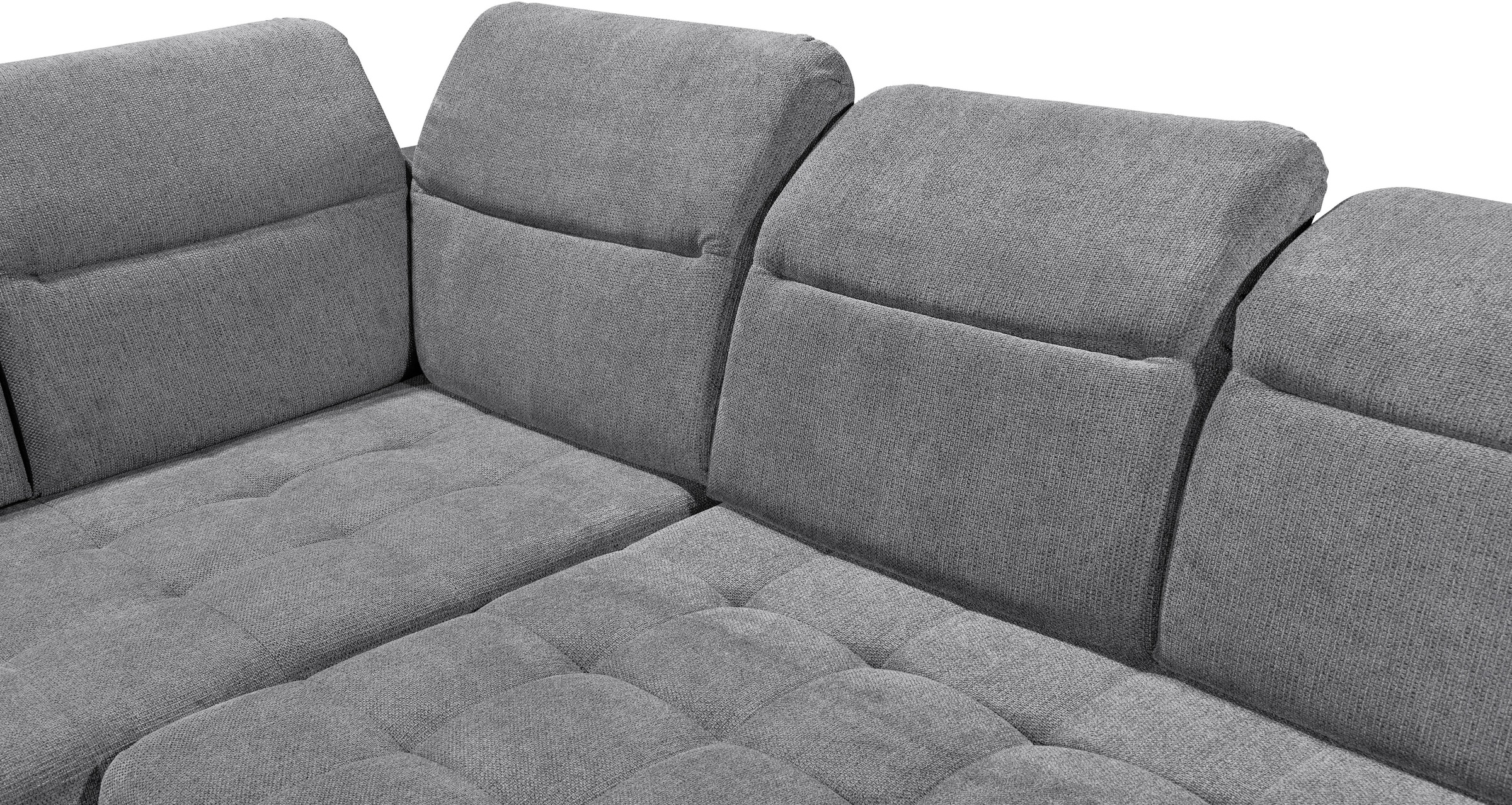 ED EXCITING DESIGN Ecksofa »Rockdale L-Form mit Bettfunktion, Bettkasten«, Kopfteilverstellung, Sitztiefenverstellung & USB-Port