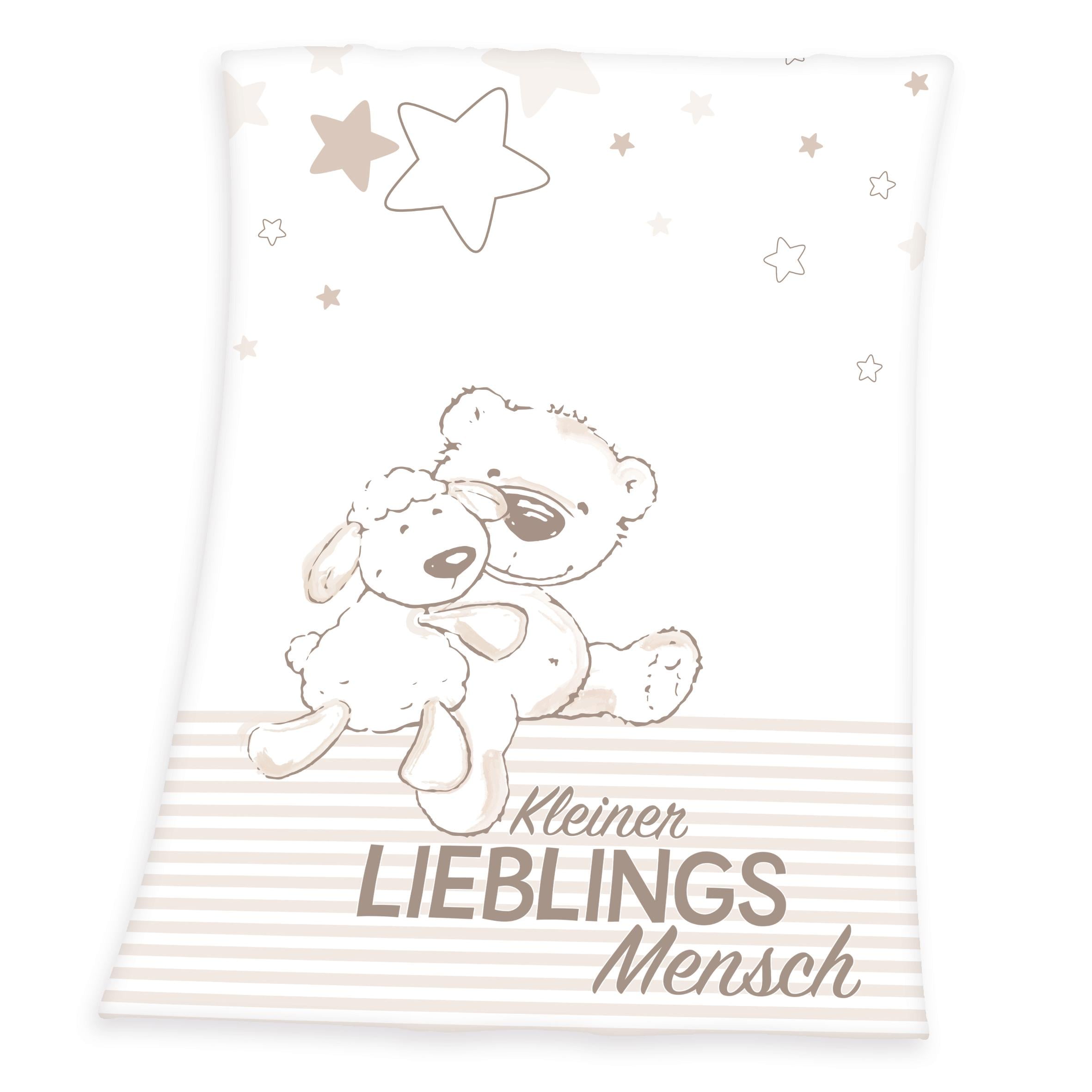 Herding Babydecke »Kleiner Lieblingsmensch«, mit kaufen Teddy Kuscheldecke Schaf, und günstig