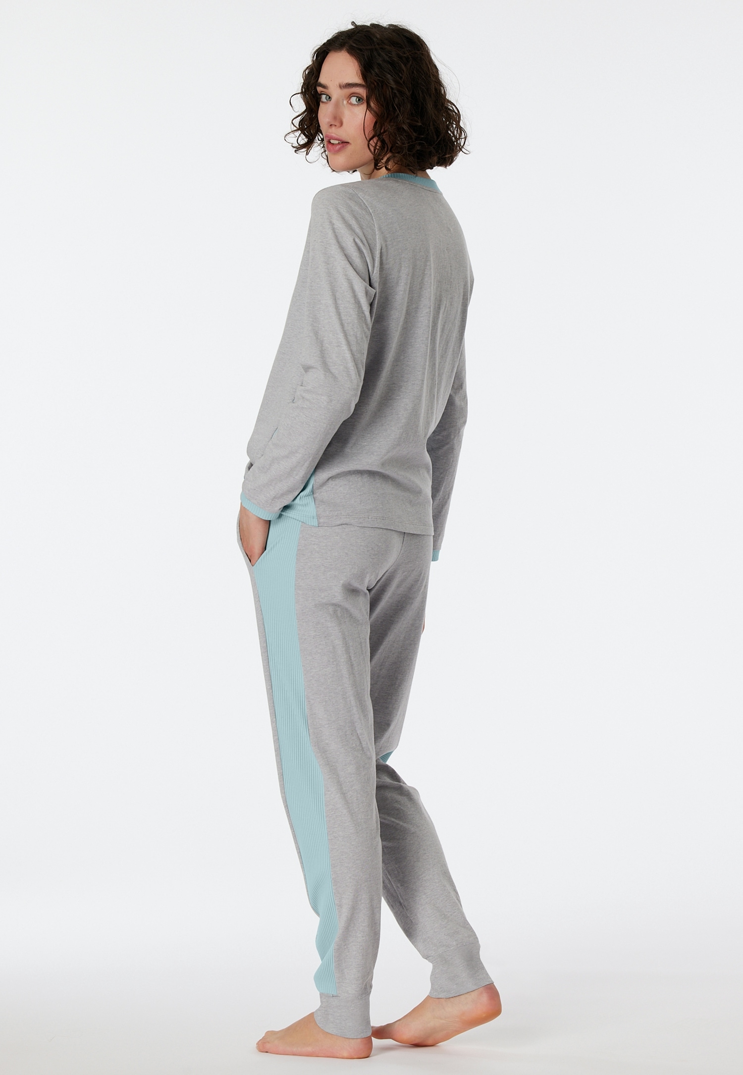 Schiesser Pyjama »"Casual Nightwear"«, (2 tlg.), mit lässigem Loose-Fit-Schnitt