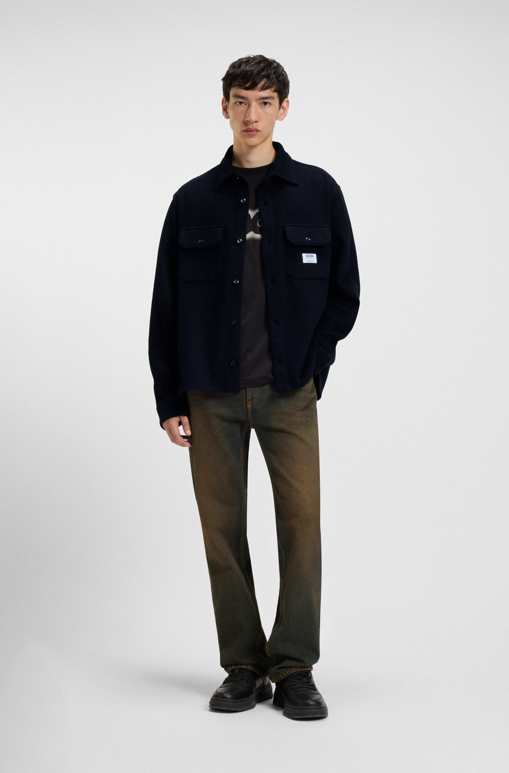 HUGO Blue Chemise à manches longues »Ekynone« Oversize Fit