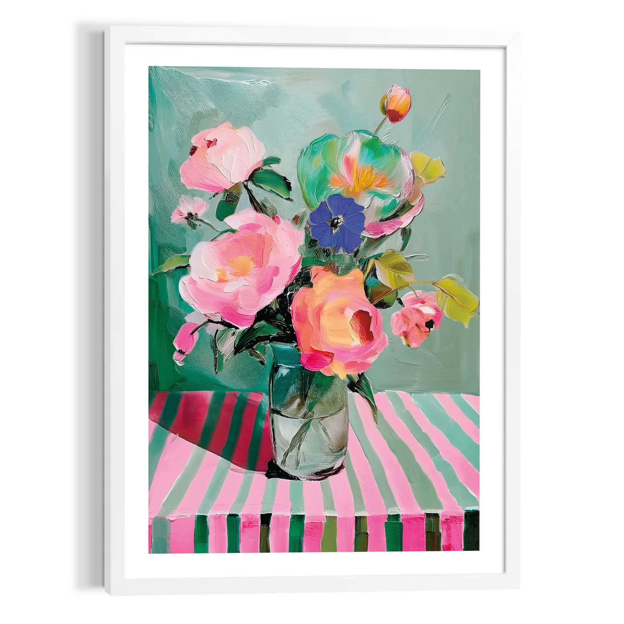 Image of Reinders Poster "Blumen auf dem Tisch" Wohnzimmer - Mehrfarbig - MDF - Blumen und Pflanzen - 50x70 cm