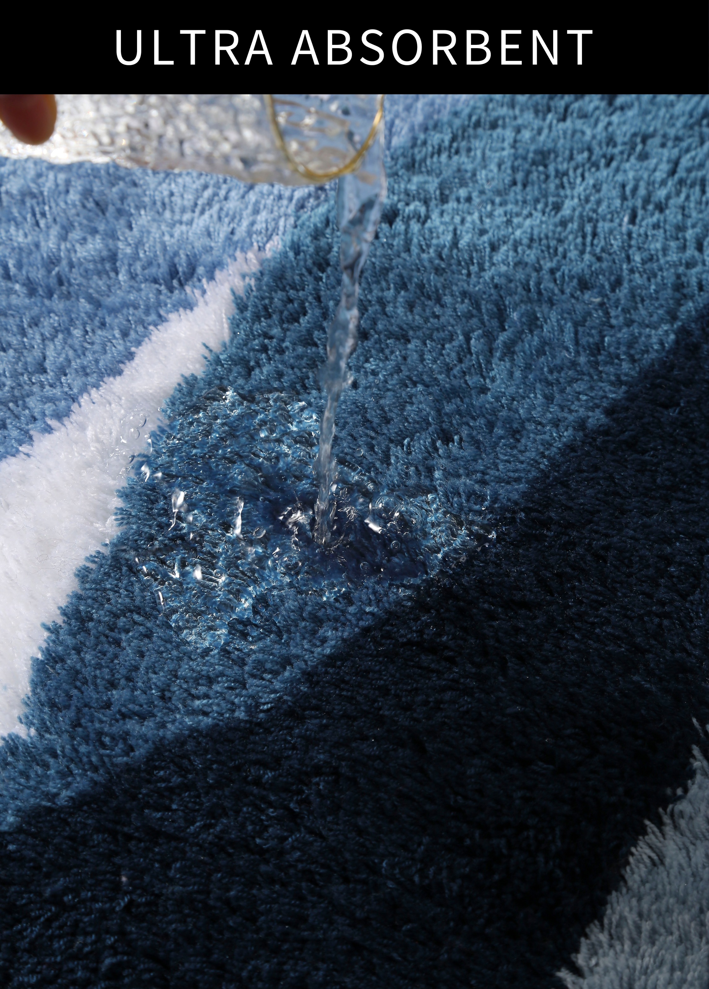 my home Badematte »Magnus, Badvorleger, Badezimmer Teppich« mehrfarbig, Badteppich, Badematten auch als 2 teiliges Set & rund