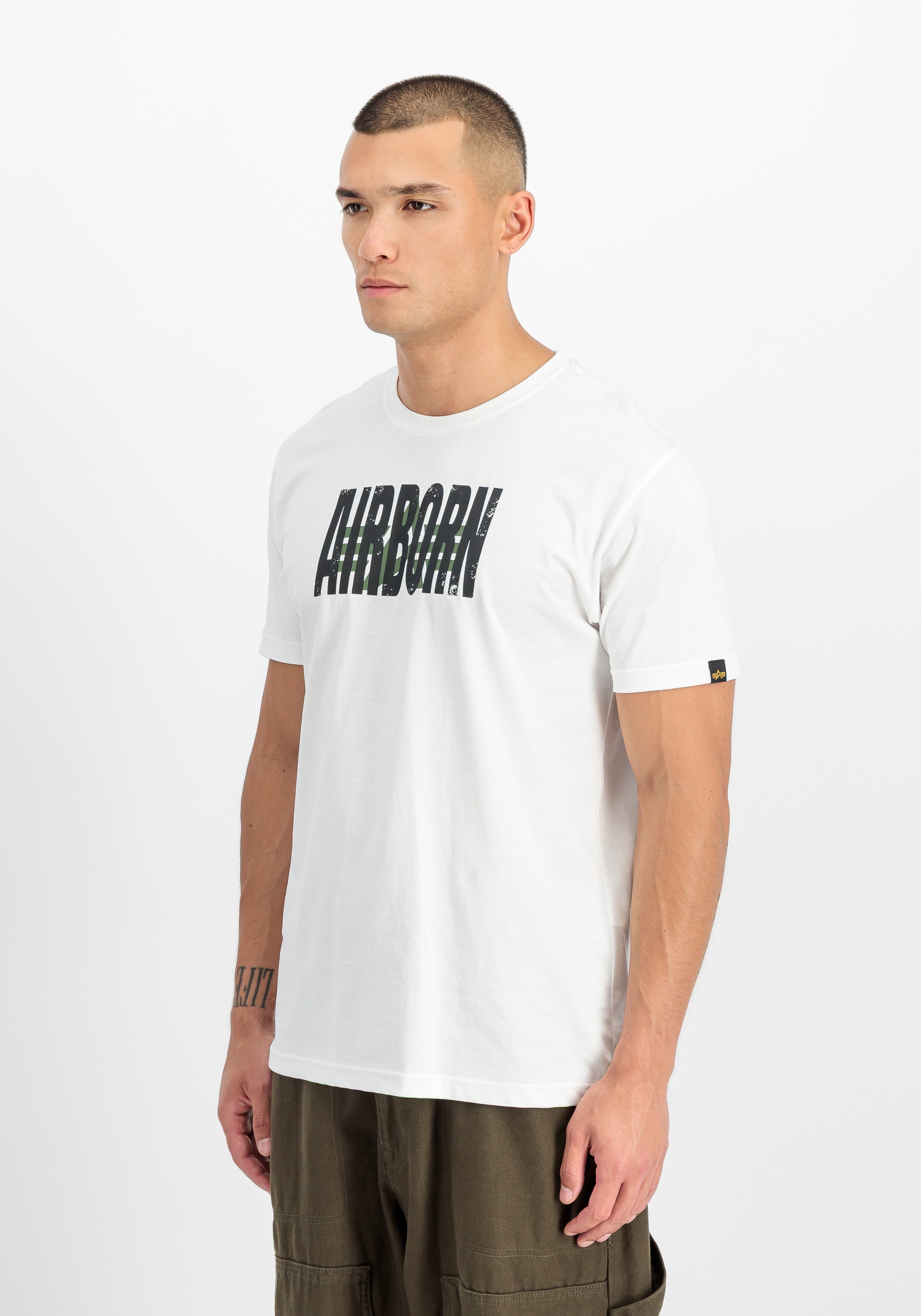 Image of Alpha Industries T-Shirt "Logo Airborn T-Shirt"