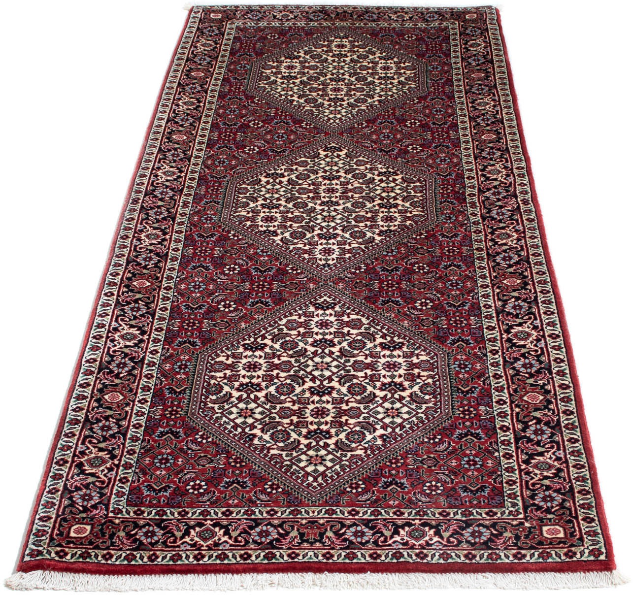 Image of morgenland Hochflor-Läufer »Ghom Blumenmuster 194 x 70 cm«, rechteckig, 1,5 mm Höhe, Unikat mit Zertifikat bei Ackermann Versand Schweiz