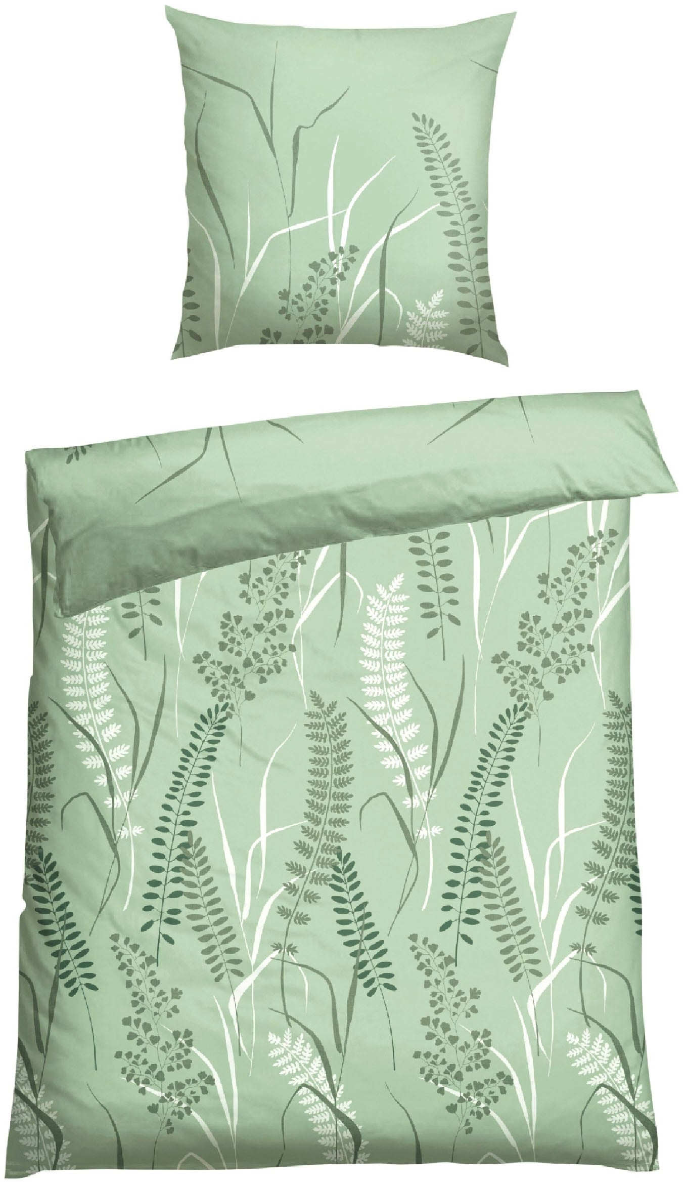 Image of Schiesser Bettwäsche "Annic aus weicher Baumwolle in floralem Dessin" 2 Stk. MADE IN GREEN by OEKO-TEX