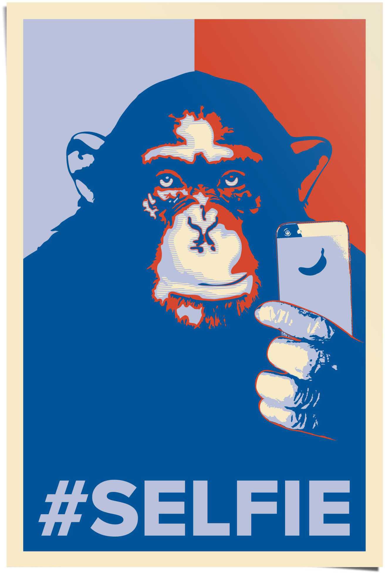 Image of Reinders Poster "Selfie Affe" 1 Stk. tlg.