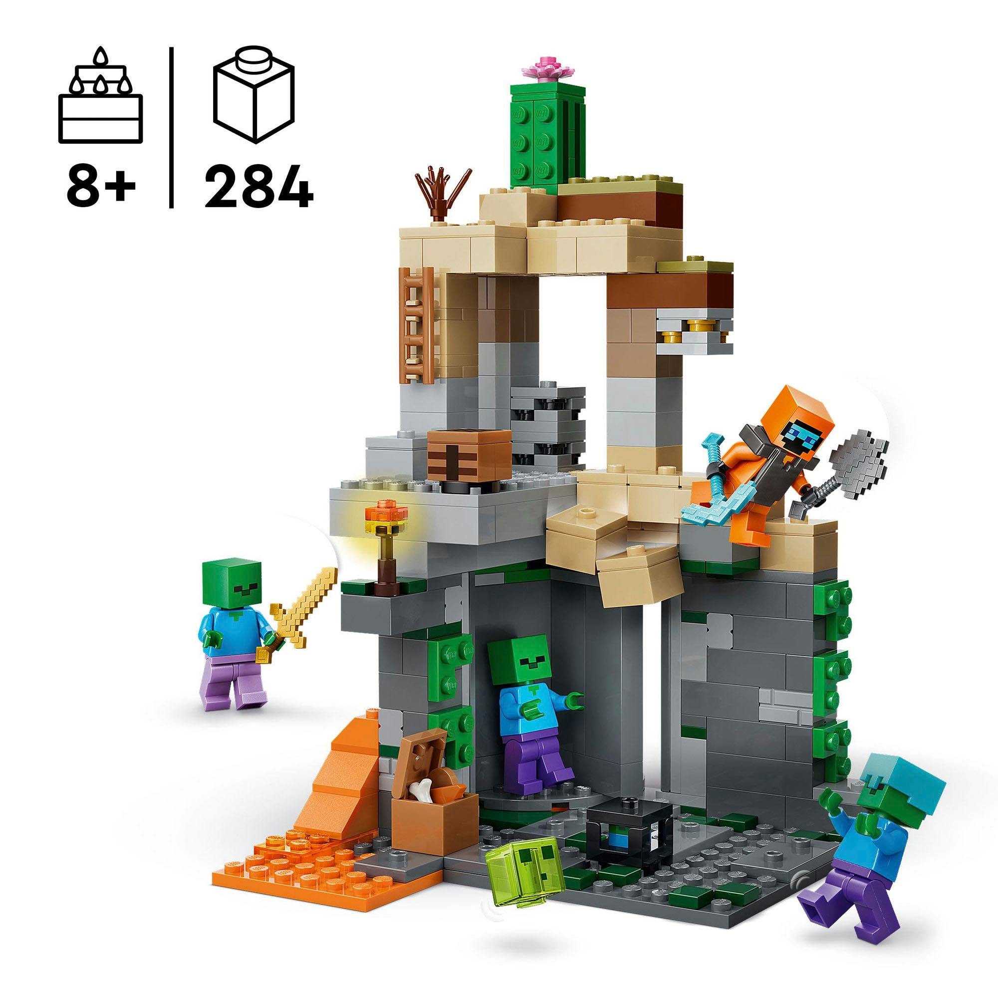 LEGO® Pions de construction »Zombieverlies (21587), LEGO Minecraft« Made in Europe