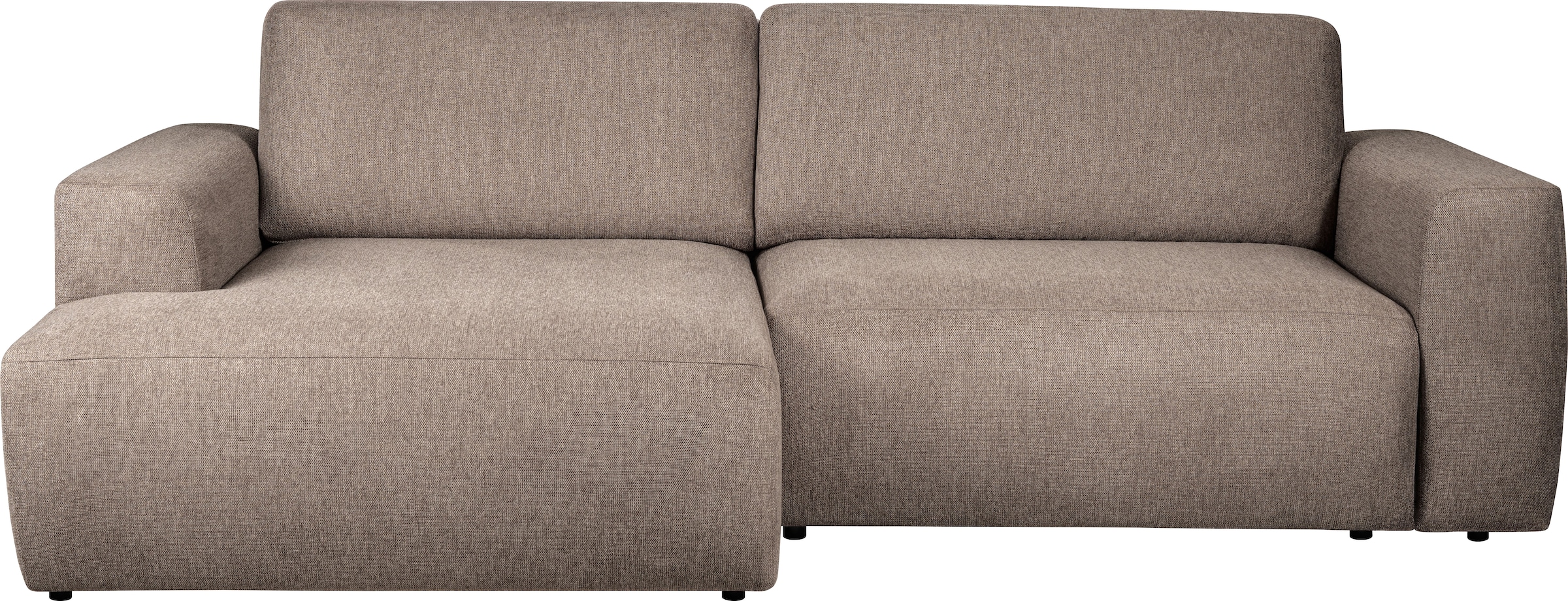 Home affaire Canapé-lit »Noord Schlafecksofa, Breite 250 cm« Velours côtelé, structure, tissu tissé, avec suspension ondulée, cadre en bois massif