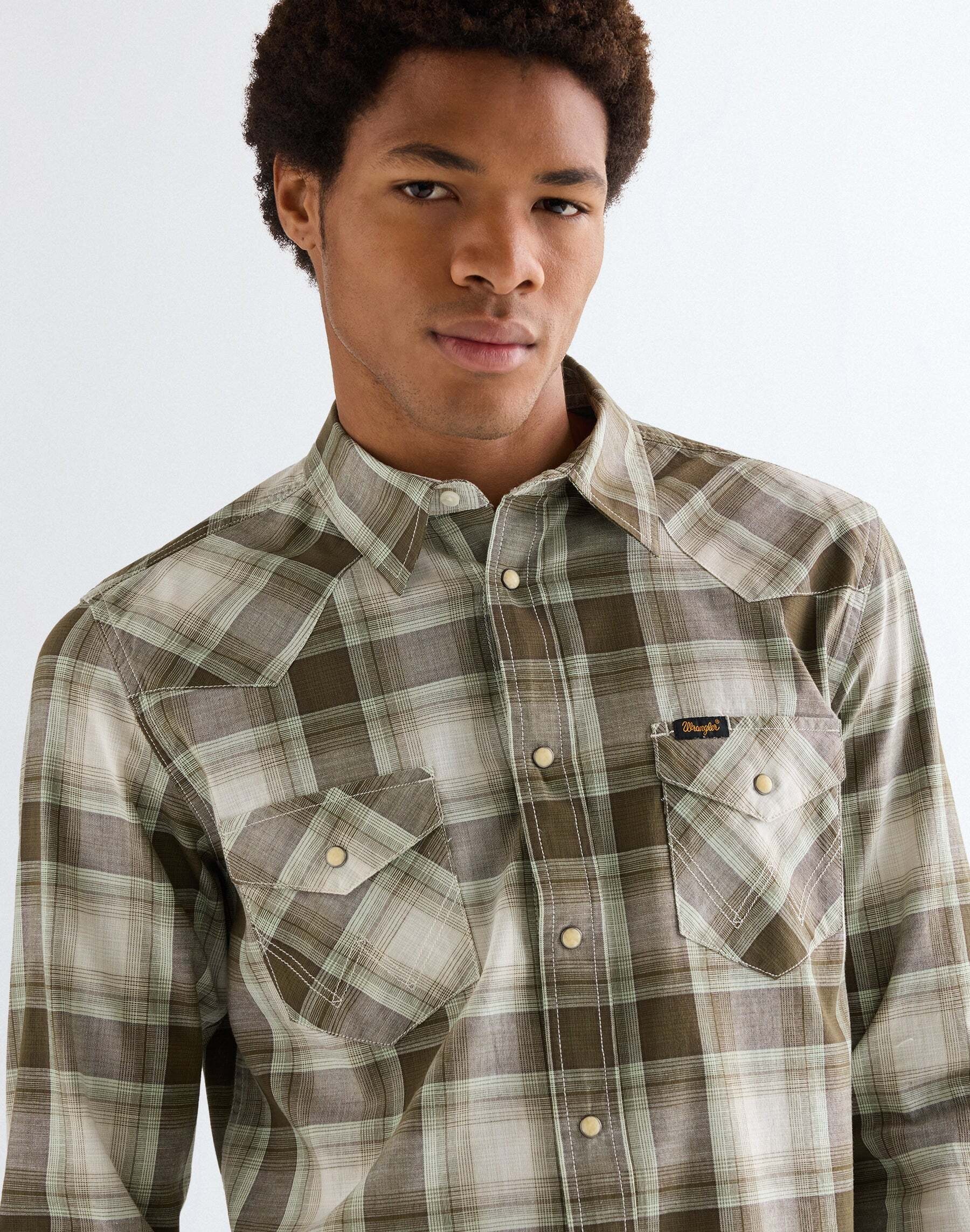 Wrangler Langarmhemd »WRANGLER Langarmhemd Western«