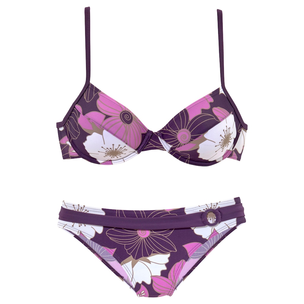 LASCANA Bügel-Bikini, mit Blumenprint
