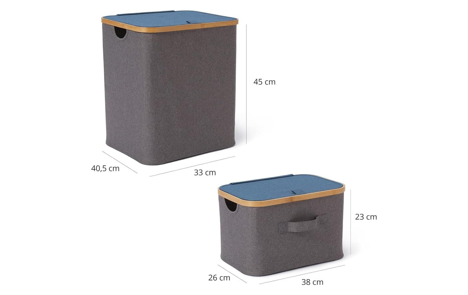 Lumaland Aufbewahrungsbox »mit Deckel 3 Stück«