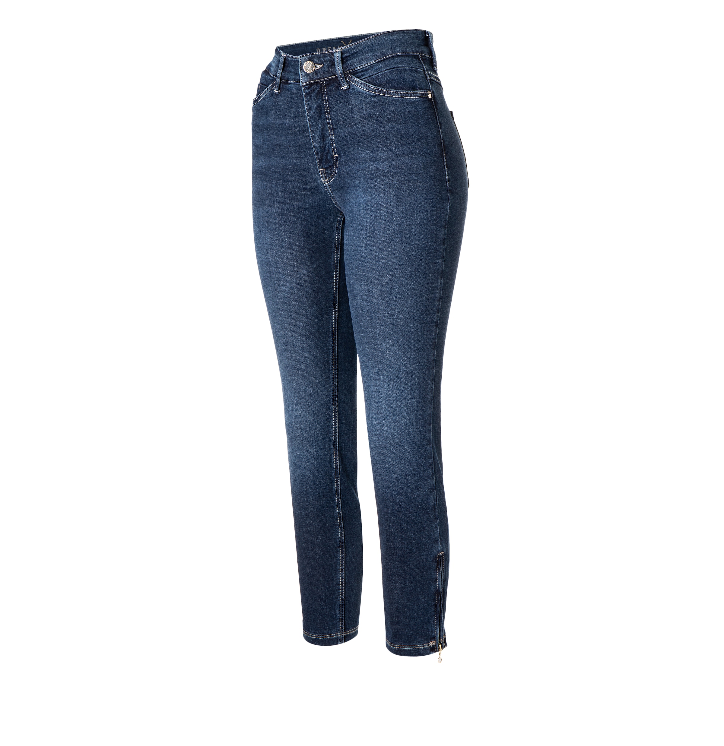 MAC 7/8-Jeans »Dream Chic«, verkürzte Form mit Reissverschluss
