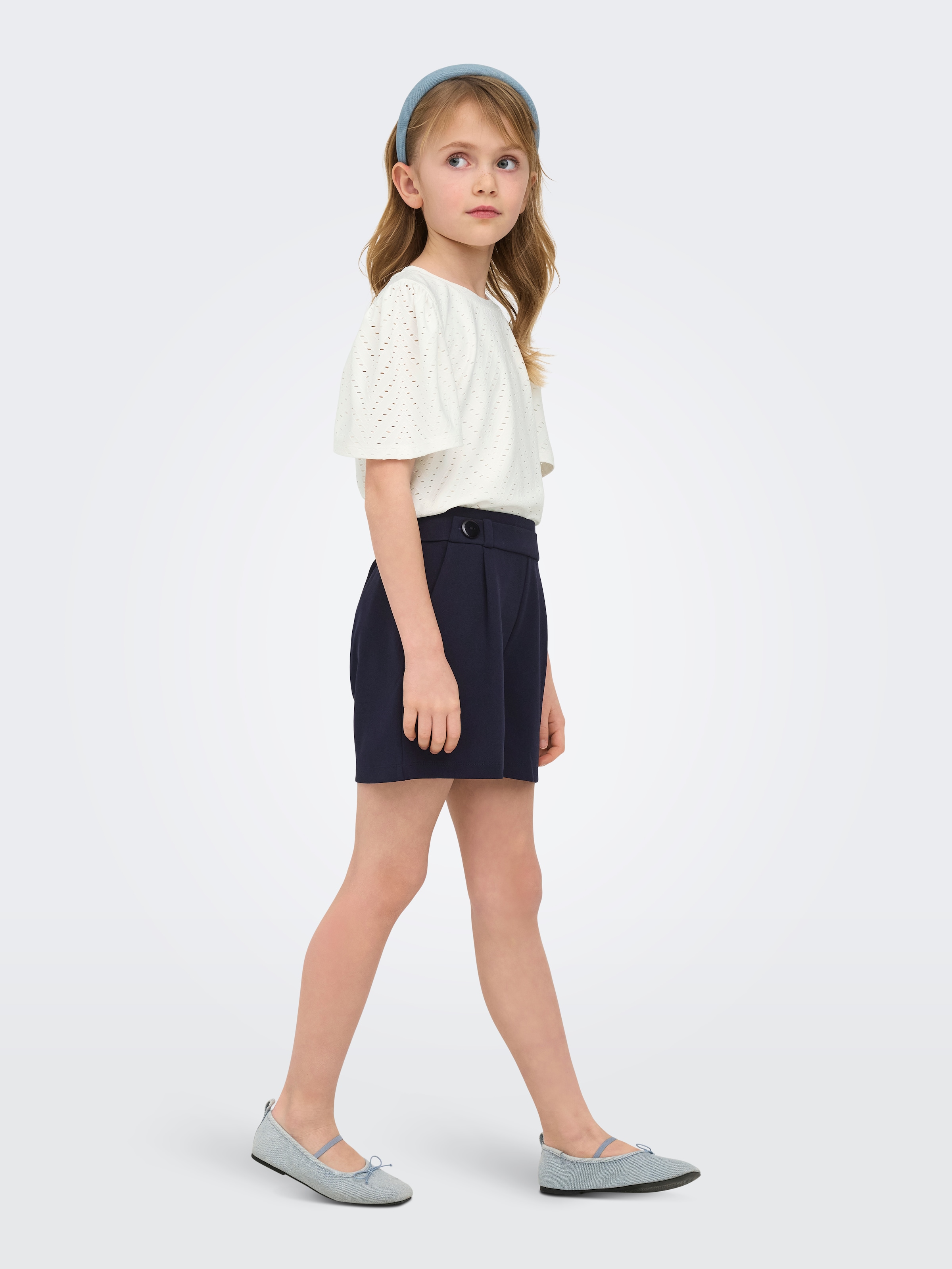 KIDS ONLY T-shirt »KOGCARLA CATHINKA S/S TOP JRS« Avec fronces à l'épaule