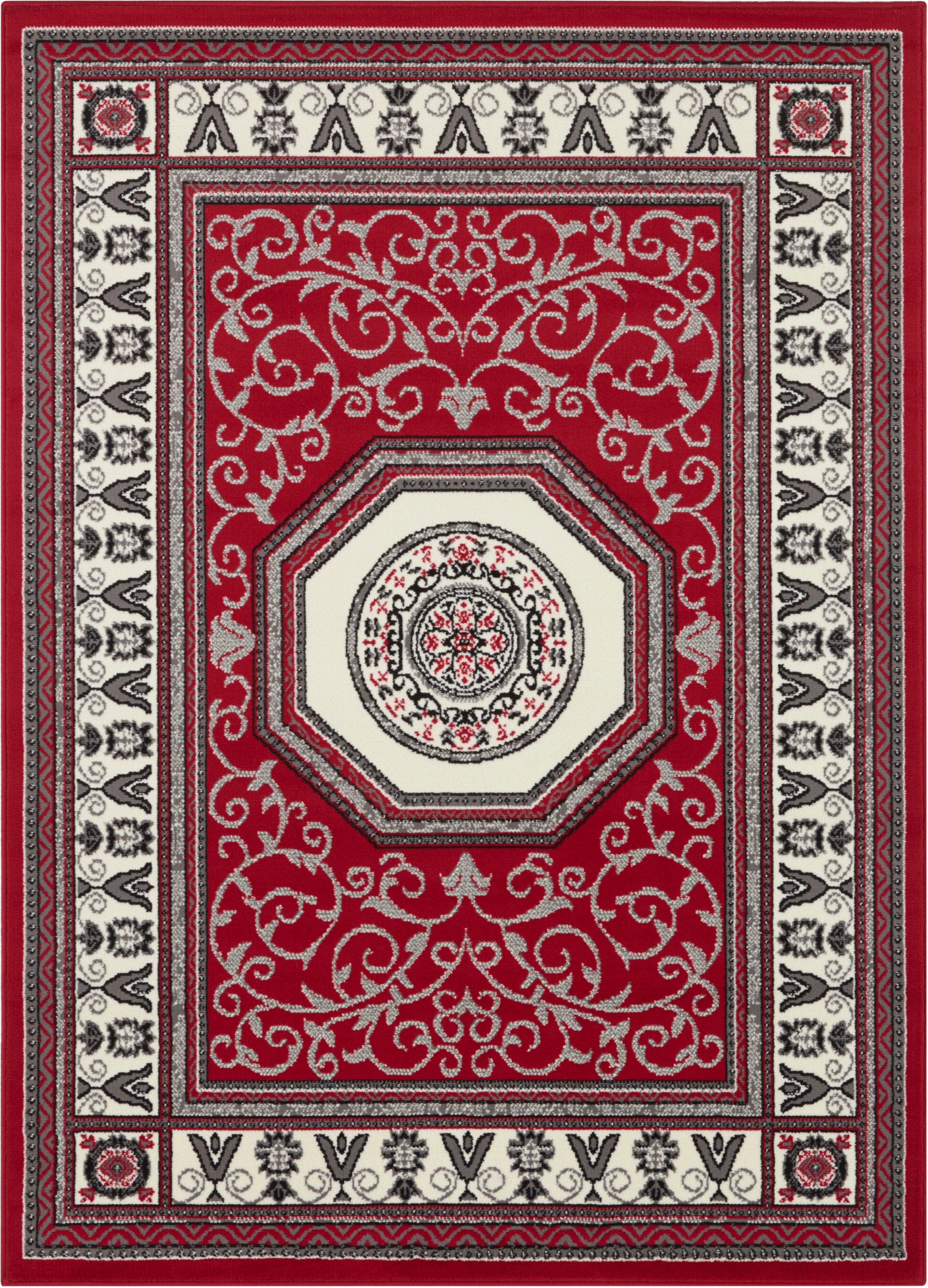 Image of Home affaire Teppich »Nolen«, rechteckig, 8 mm Höhe, Kurzflor, Vintage Design, Orient Optik, Wohnzimmer, Schlafzimmer, Arbeitszimmer, Robust, Pflegeleicht, Gekettelt bei Ackermann Versand Schweiz