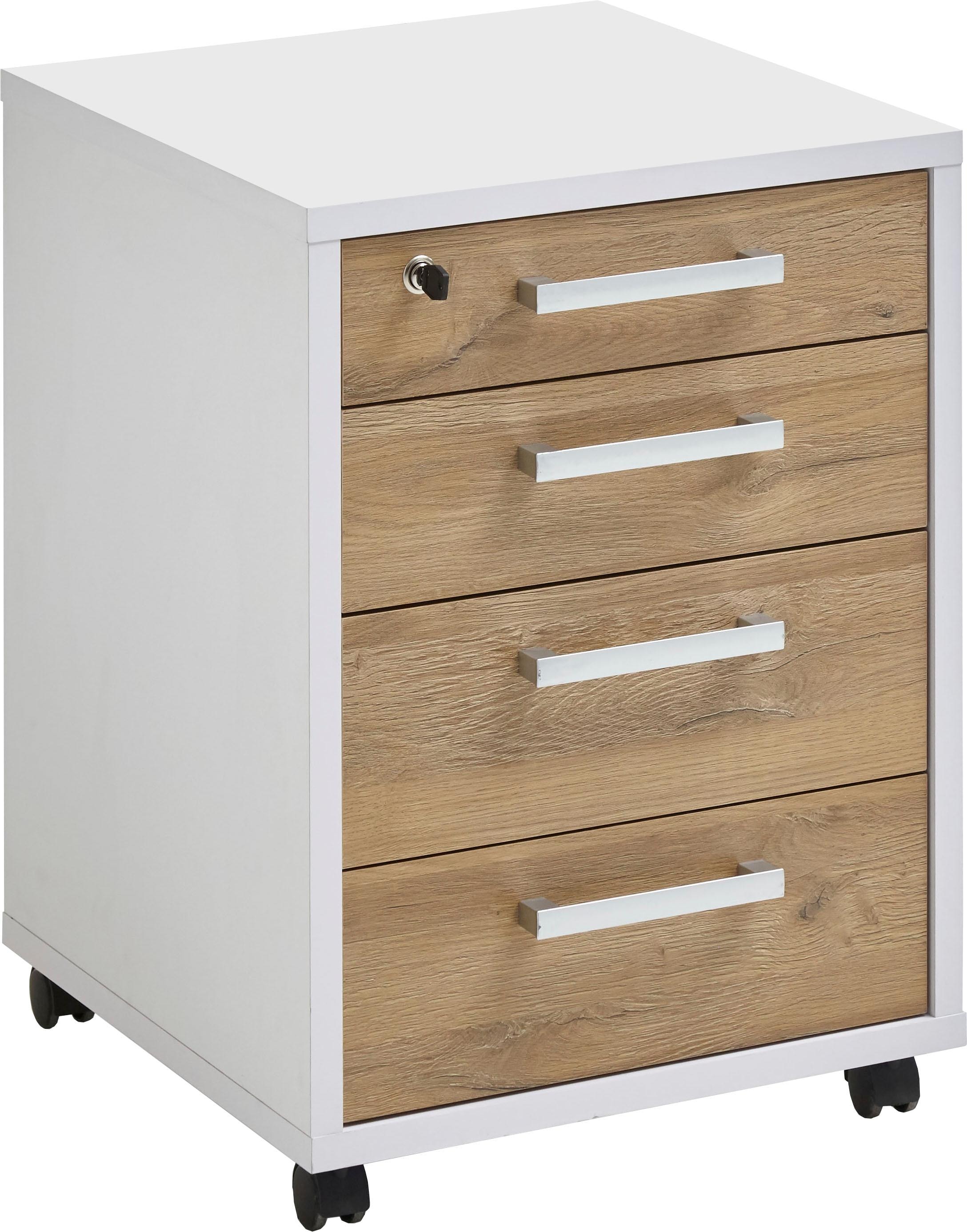 Image of FMD "Calvi" Aktenschrank mit 4 Schubladen, davon 1 abschliessbar, Breite 48 cm