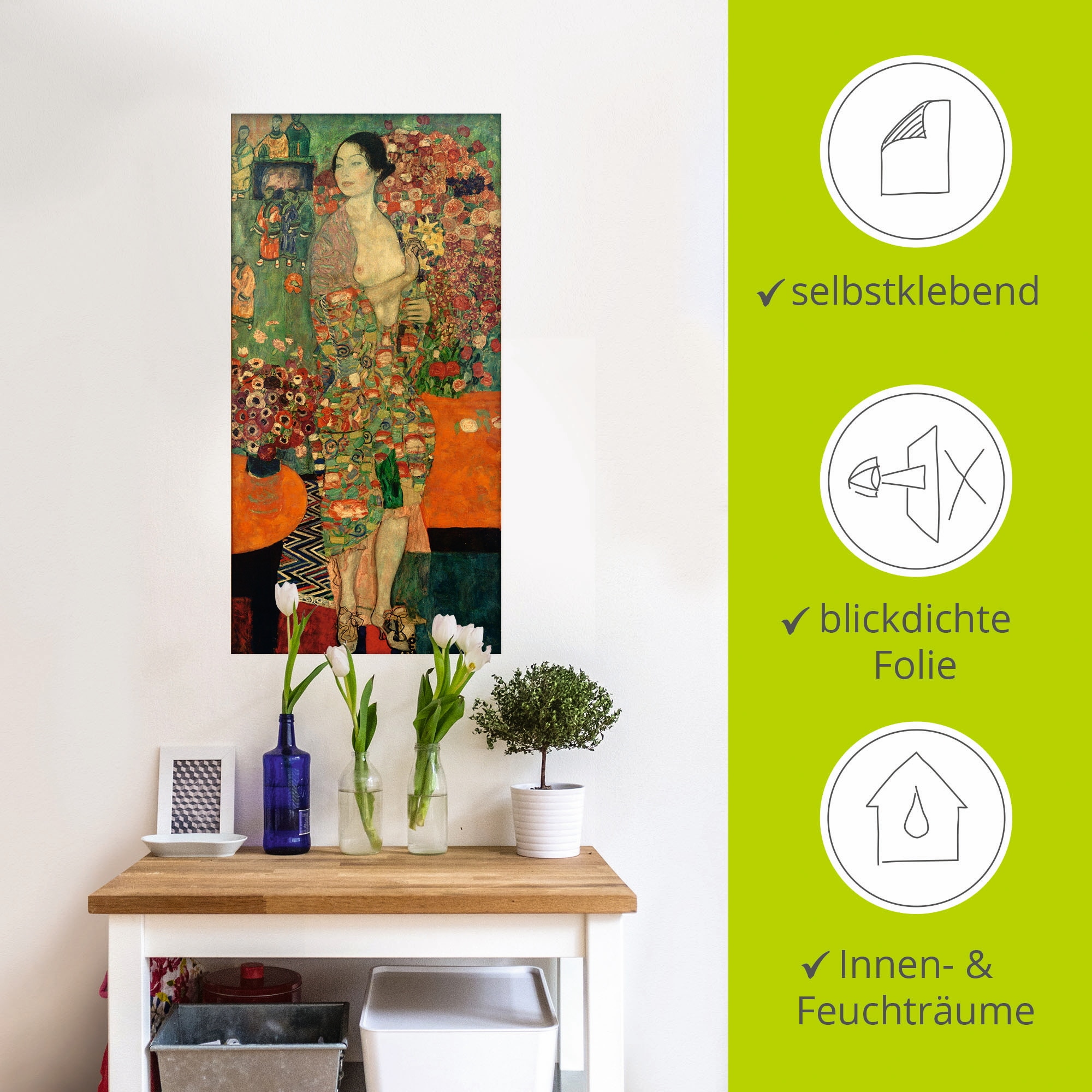 Artland Wandbild »Die Tänzerin«, Frau, (1 St.), als Leinwandbild, Poster, Wandaufkleber in verschied. Grössen