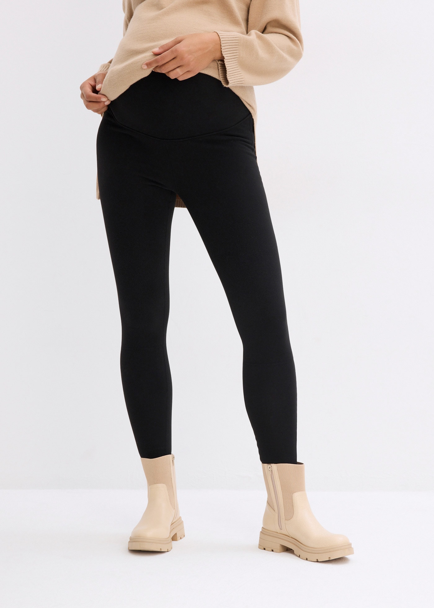 Image of bonprix Umstandsleggings "Wärmende Umstandsthermoleggings, Slim Fit" aus Jersey-Funktionsmaterial, mit Thermo-Funktion, Skinny Fit