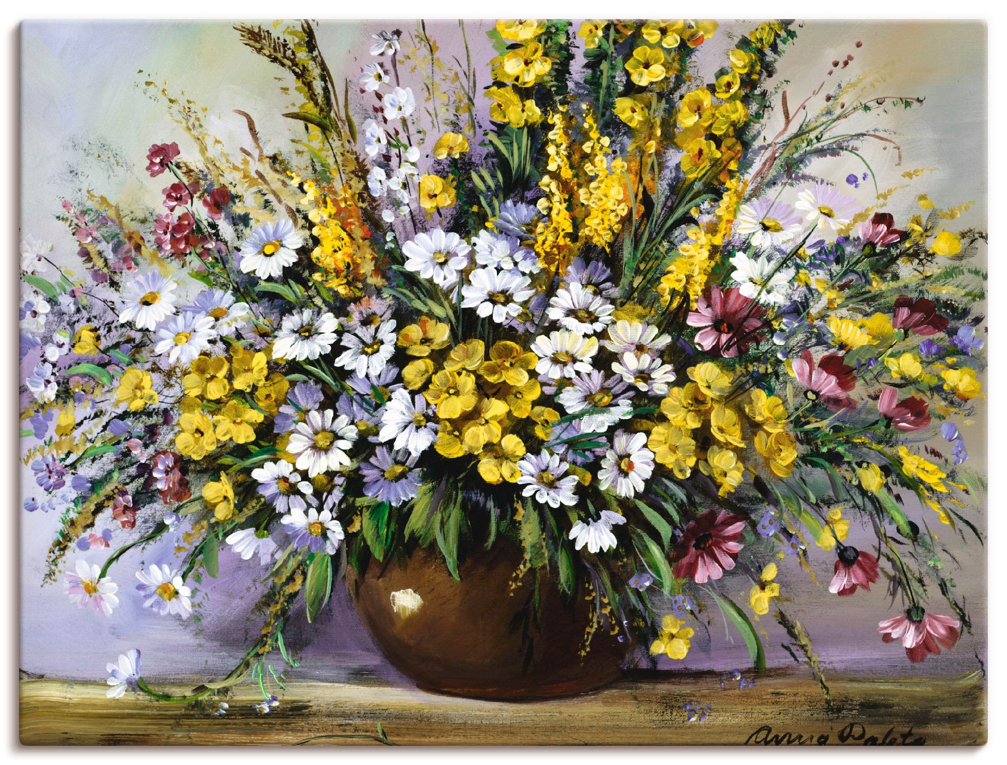 Image of Artland Wandbild »Herrlichkeit von Gänseblümchen«, Blumen, (1 St.), in vielen Grössen & Produktarten -Leinwandbild, Poster, Wandaufkleber / Wandtattoo auch für Badezimmer geeignet bei Ackermann Versand Schweiz