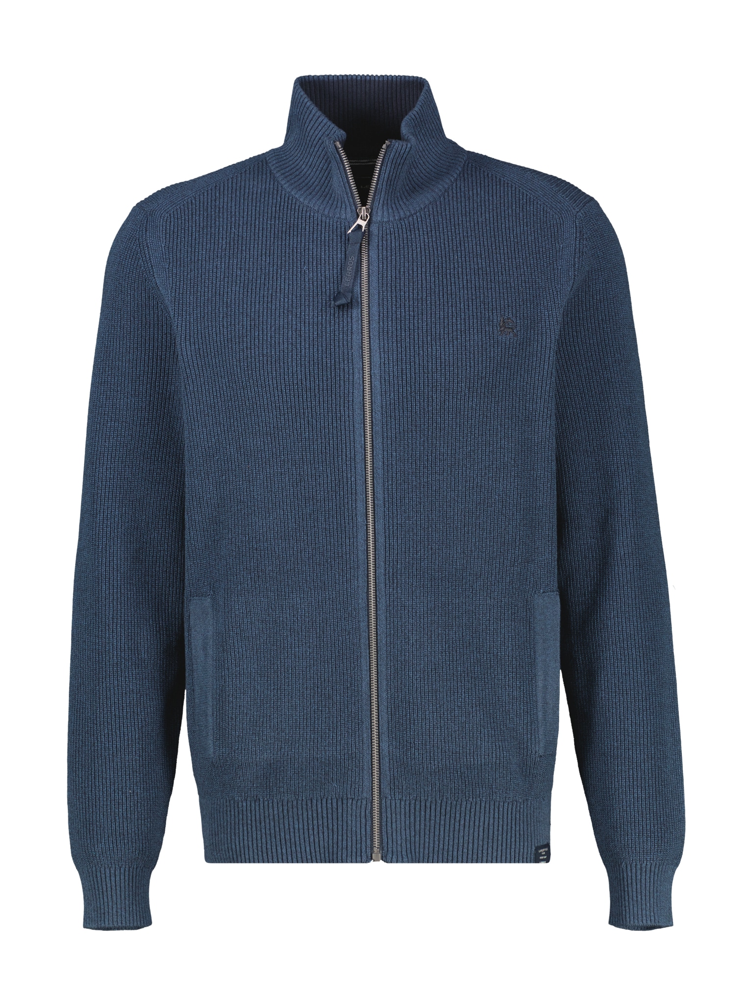 LERROS Strickjacke mit Reissverschluss und Stehkragen