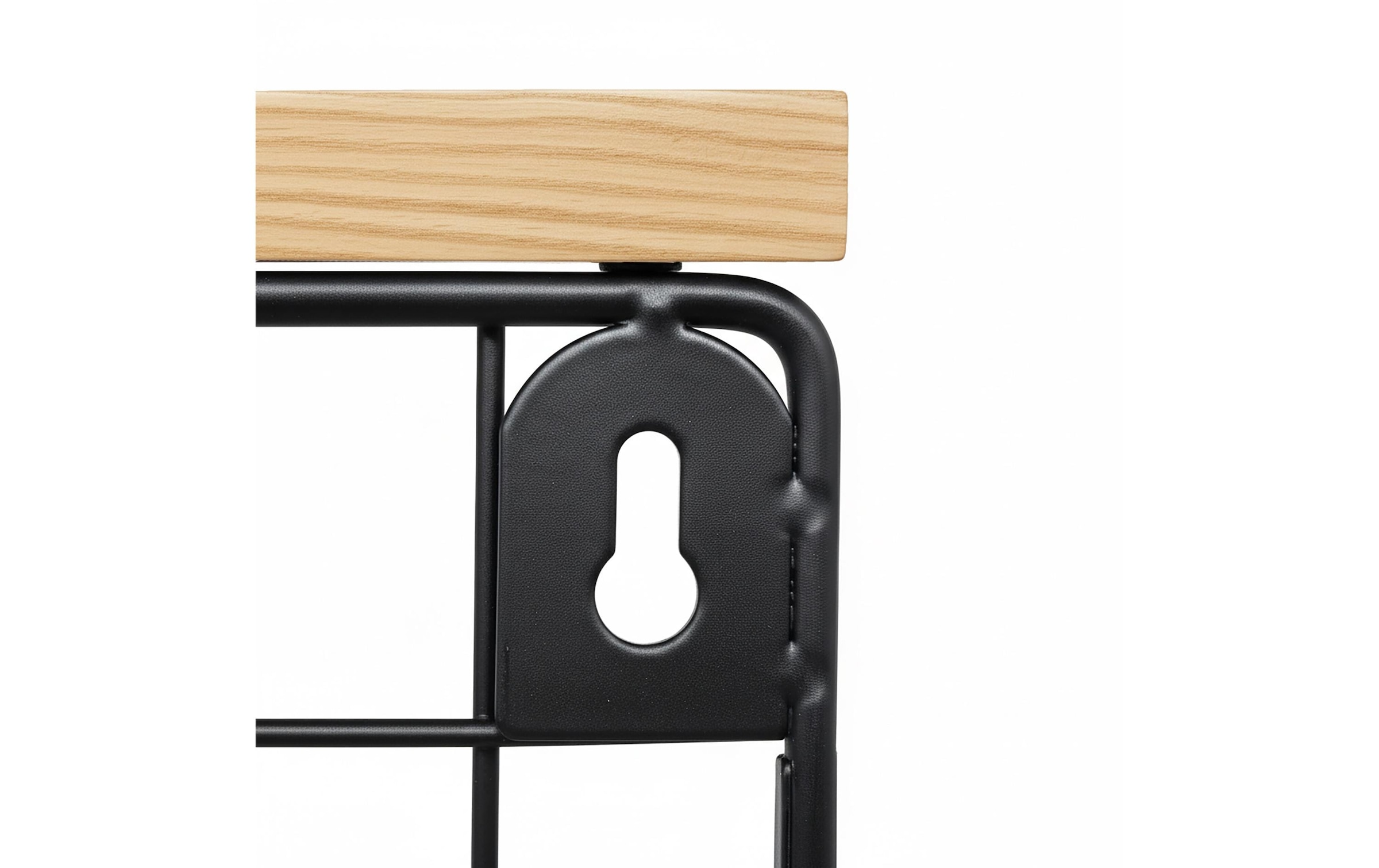 relaxdays Étagère multi-usages »Organizer Obstkorb 21 x 30 cm« Platzsparender Gitterkorb mit Regalbrett zur Wandmontage