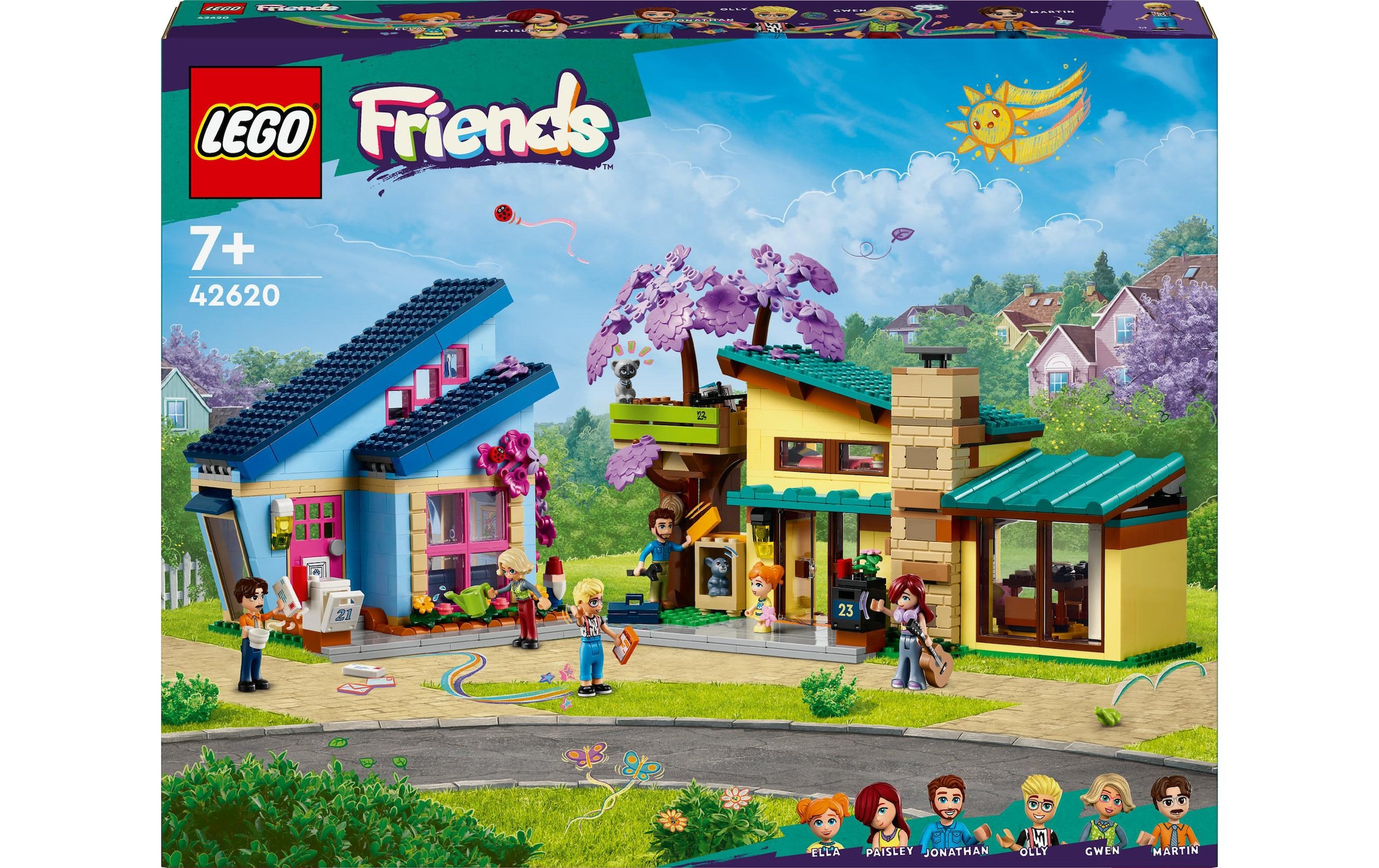 LEGO® Spielbausteine »Ollys und Paisleys Familien Haus 42620«, (1126 St.)