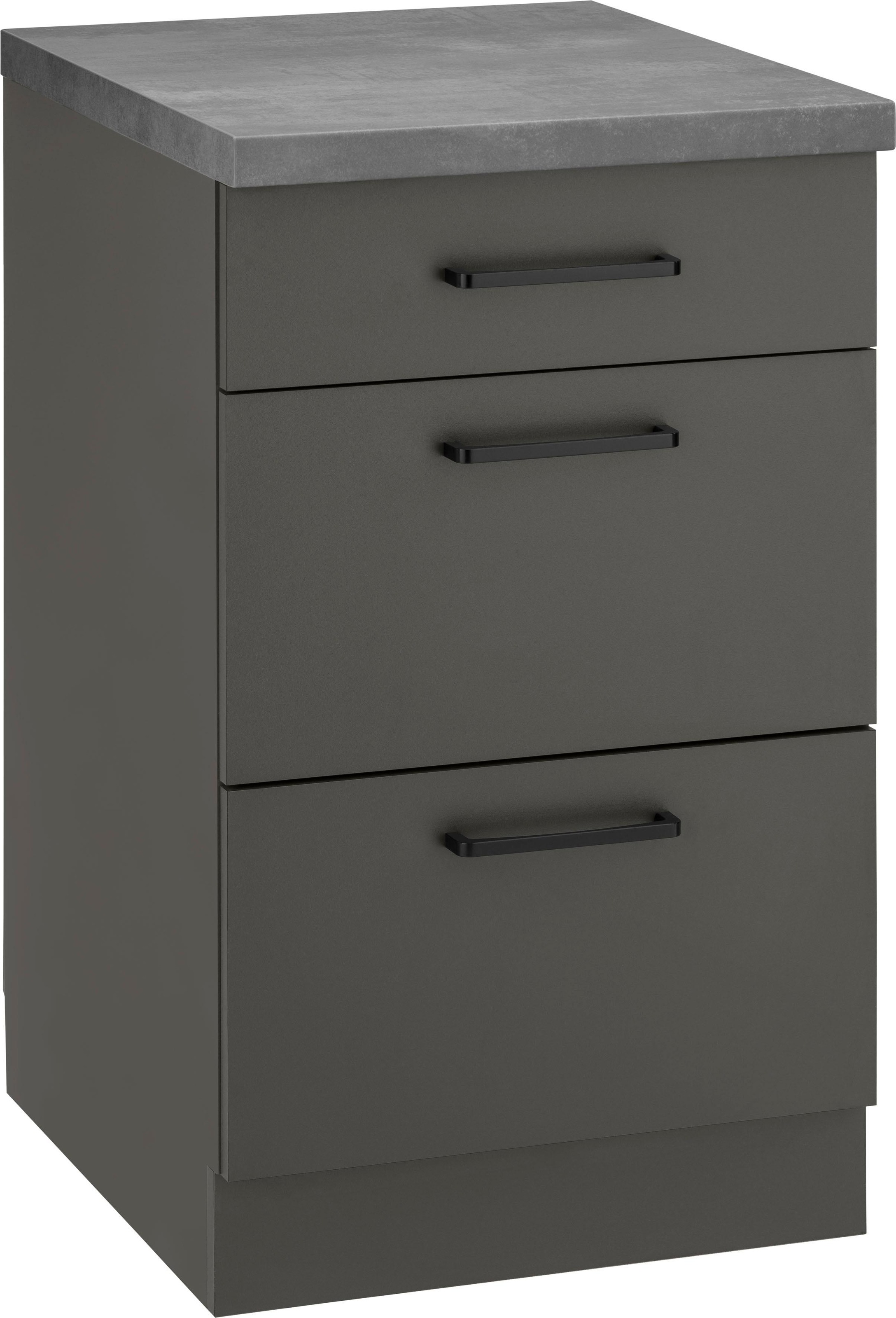 Image of wiho Küchen Unterschrank »Esbo«, 50 cm breit, mit 2 grossen Auszügen bei Ackermann Versand Schweiz