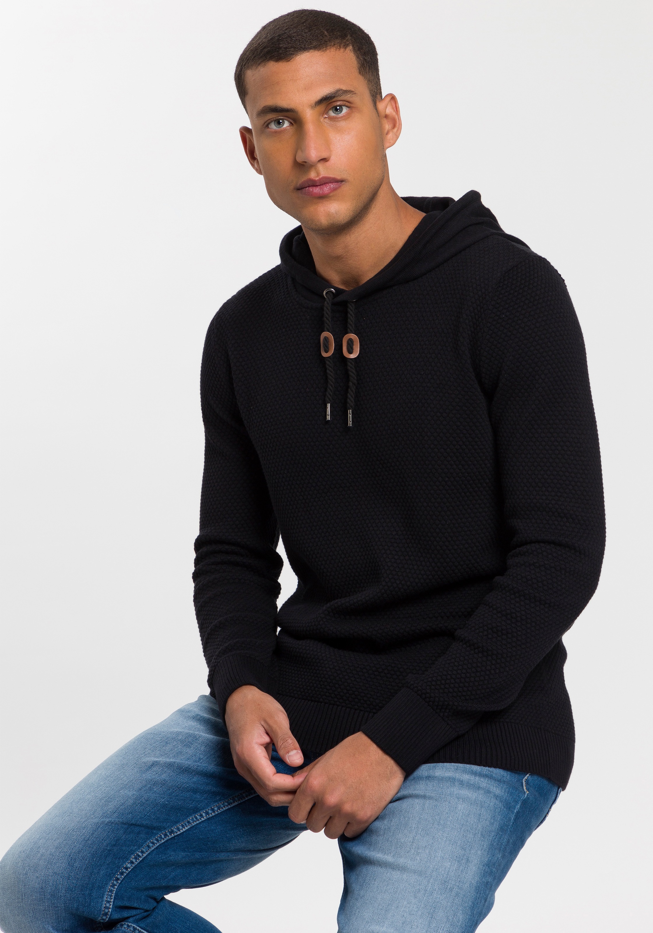 Image of Bruno Banani Kapuzenpullover, mit modischer Struktur bei Ackermann Versand Schweiz