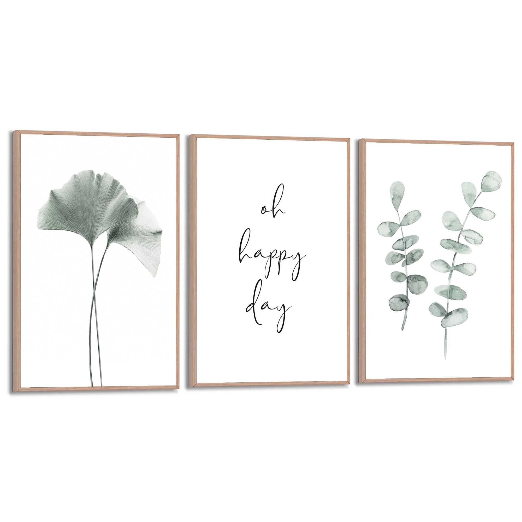 Image of Reinders Poster "Green Twigs" Küche - Botanisch - Natur - Blätter - Grün - MDF - Blumen und Pflanzen