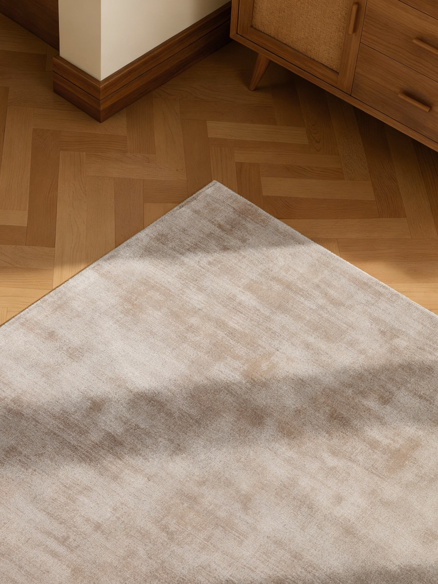 vikosa Tapis »Noemi« Rectangulaire 10 mm Höhe Brillance discrète, doux, aspect soie, viscose, salon, chambre