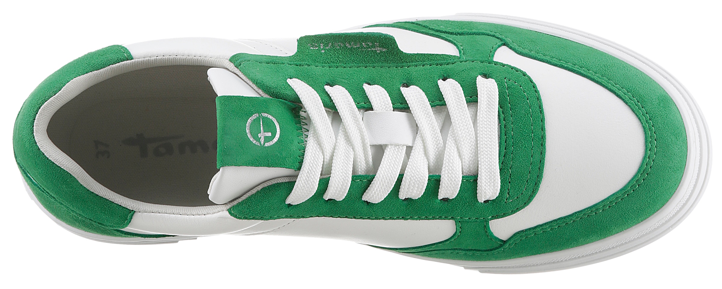 Tamaris Sneaker, mit praktischem Wechselfussbett, Freizeitschuh, Halbschuh, Schnürschuh