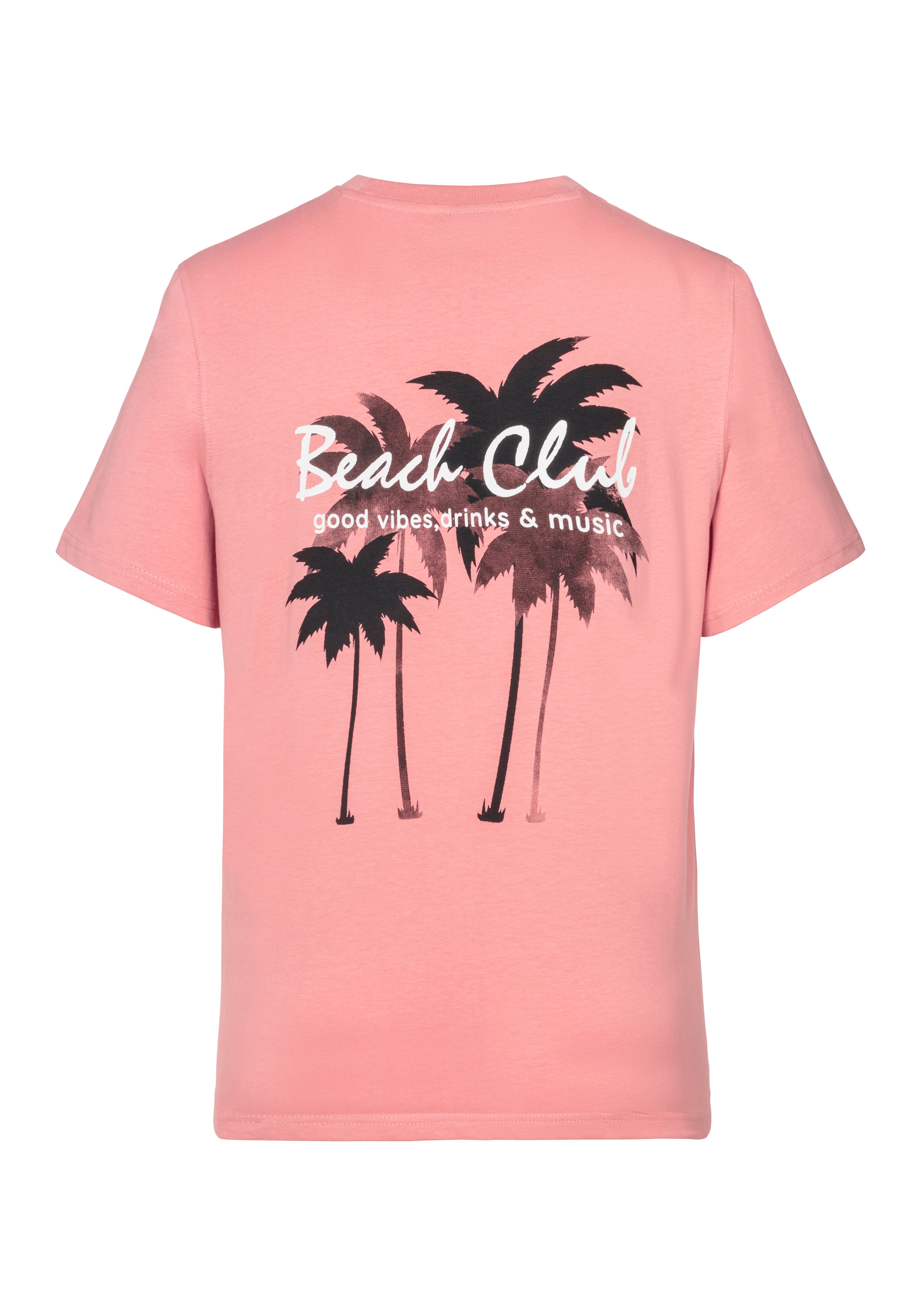 Beachtime T-Shirt »mit grossem Rückenprint«, Regular-Fit, mit Print vorn und hinten
