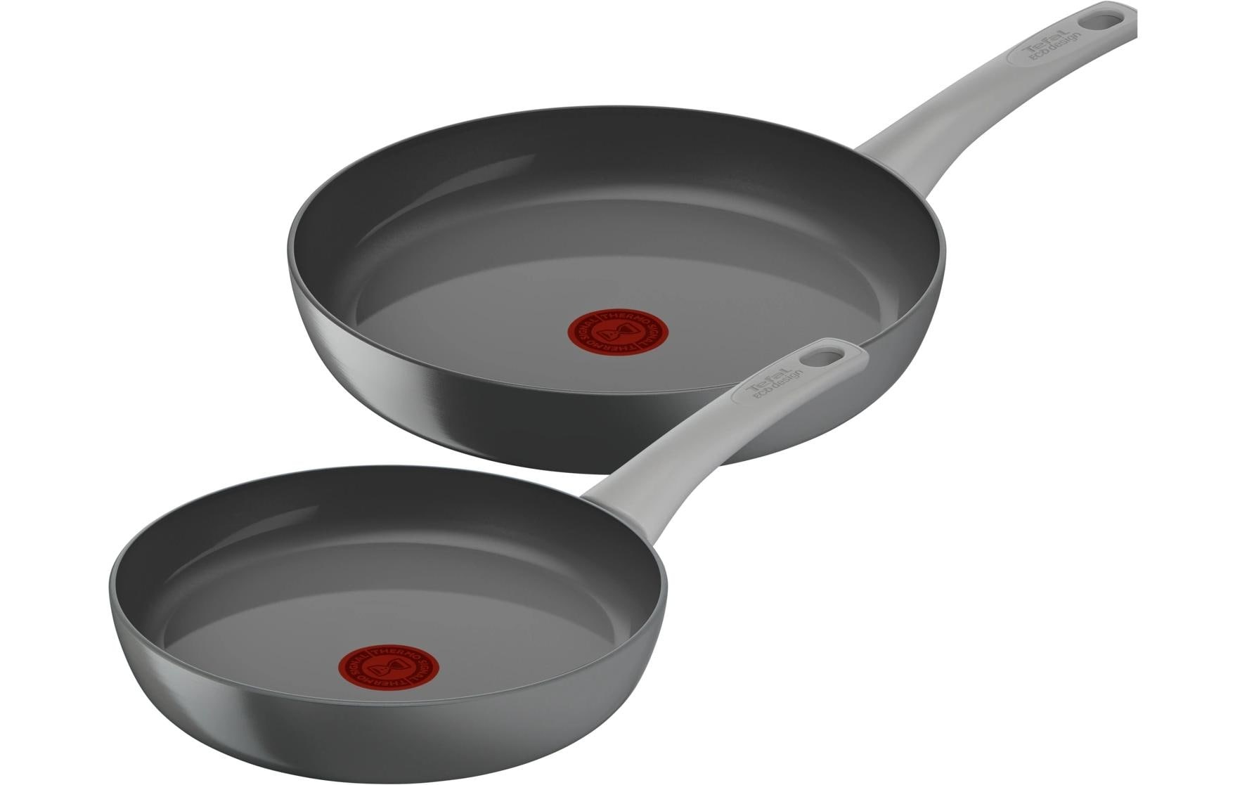 Image of Tefal Bratpfanne "Renew On 24 / 28 cm" Aluminium 1x Bratpfanne 24 cm, 1x Bratpfanne 28 cm, 2 tlg. Bratpfannenset aus recyceltem Aluminium mit Keramikbeschichtung