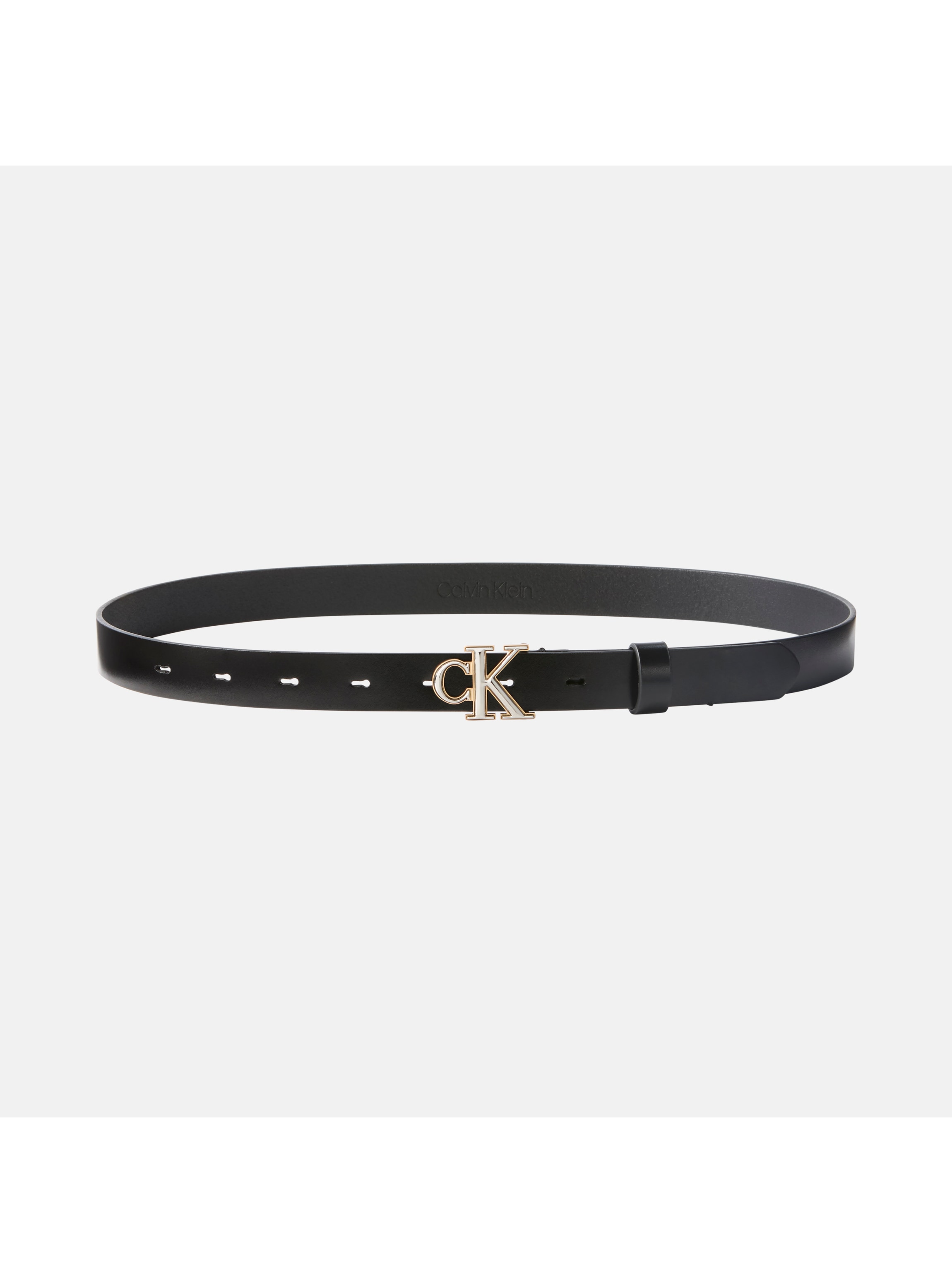 Calvin Klein Ledergürtel »ROUND CK 2COLOR BUCKLE SMOOTH 25« Regular fit und grössenverstellbar