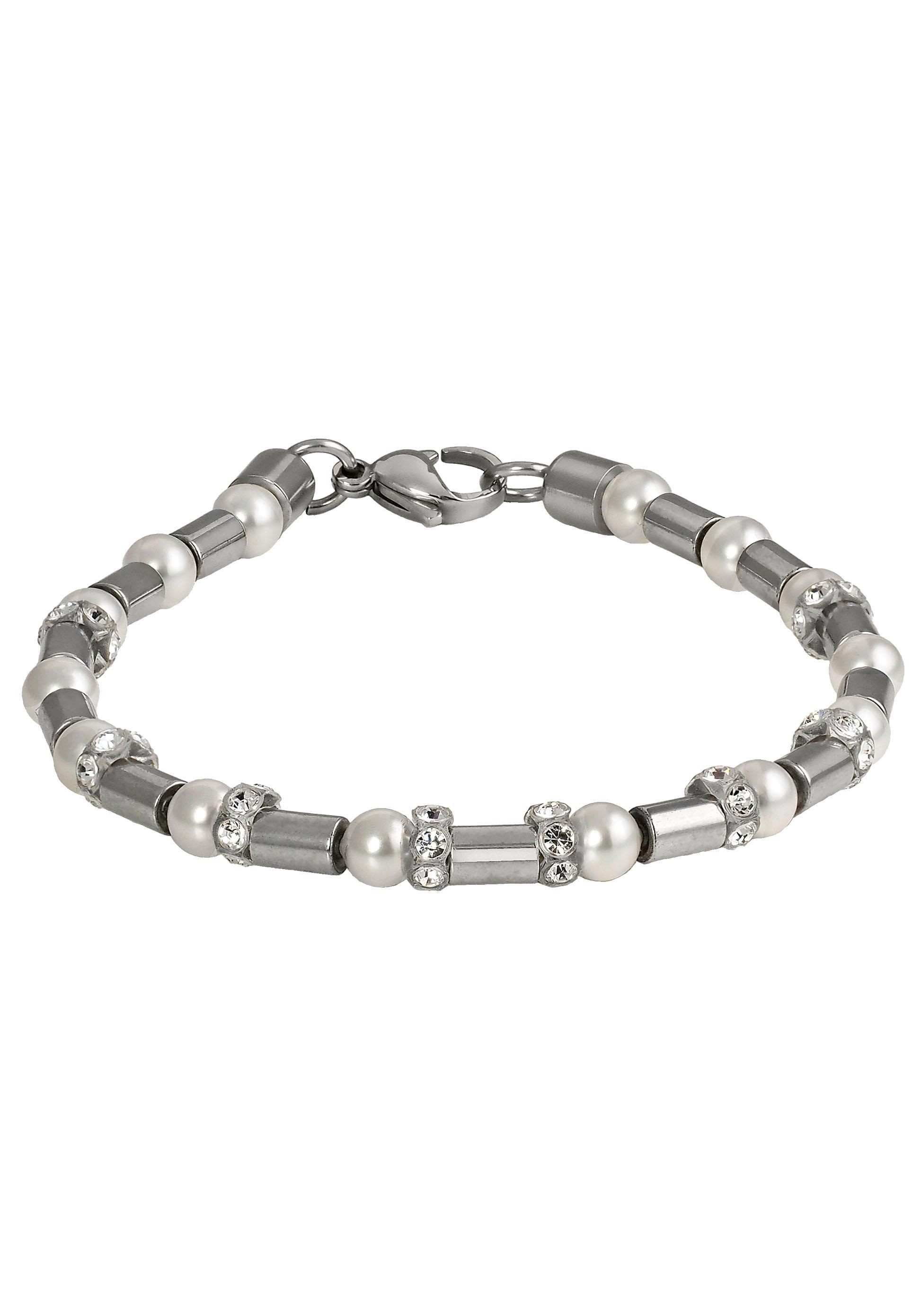 Armband »Edelstahl Draht, glänzend, massiv, rund«