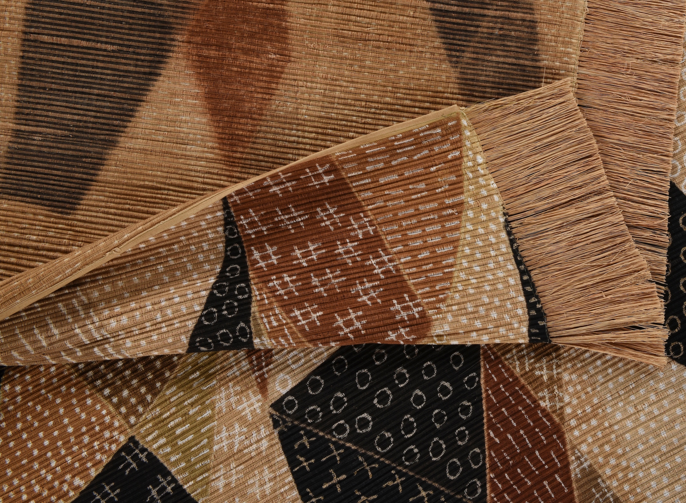 DIE HAUSKUNST Teppich »Chiya Tiama 4« rechteckig 4 mm Höhe Flachgewebe, handgewebt, mit Fransen