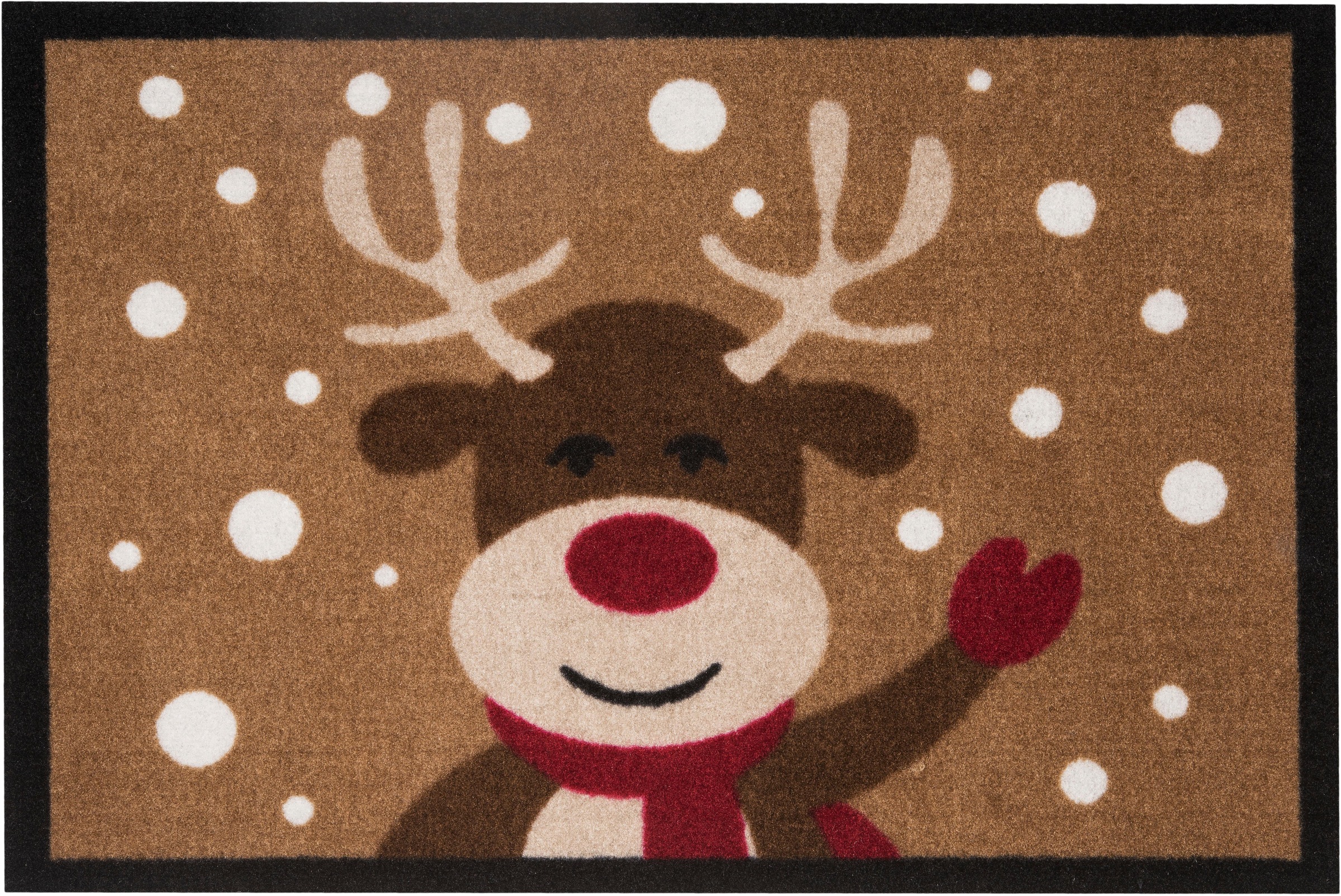 Image of HANSE Home Fussmatte »Reindeer«, rechteckig, 7 mm Höhe, In und Outdoor geeignet, Pflegeleicht, Rutschhemmend, Weihnachten, Waschbar, Festlich bei Ackermann Versand Schweiz