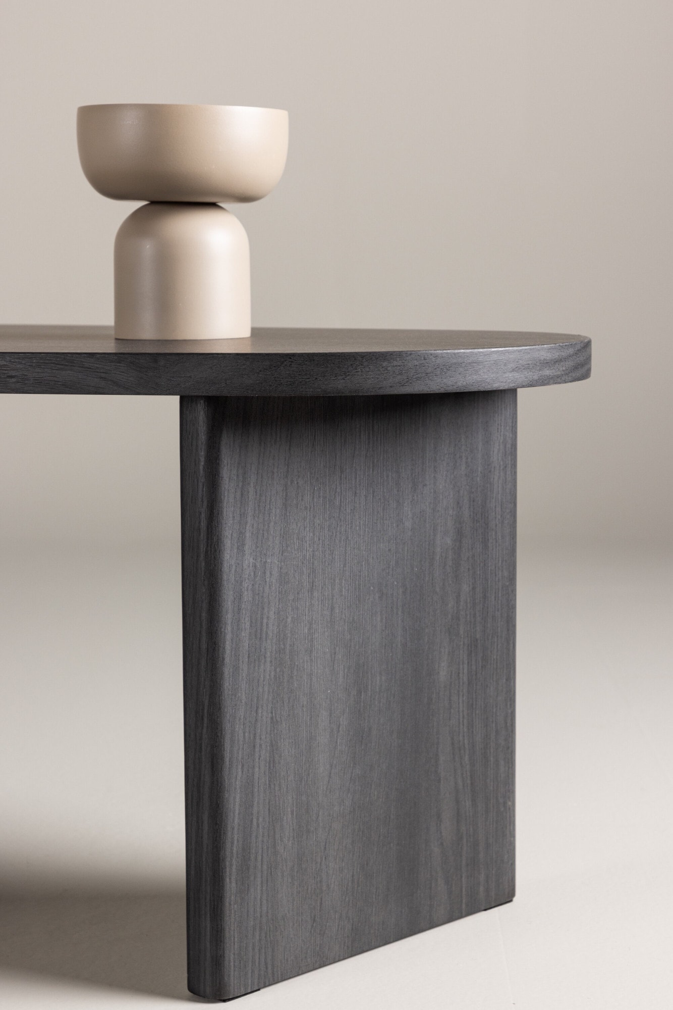 Venture Home Beistelltisch Ablagetisch, MDF, oval, niedrig, kompakt, wohnlich