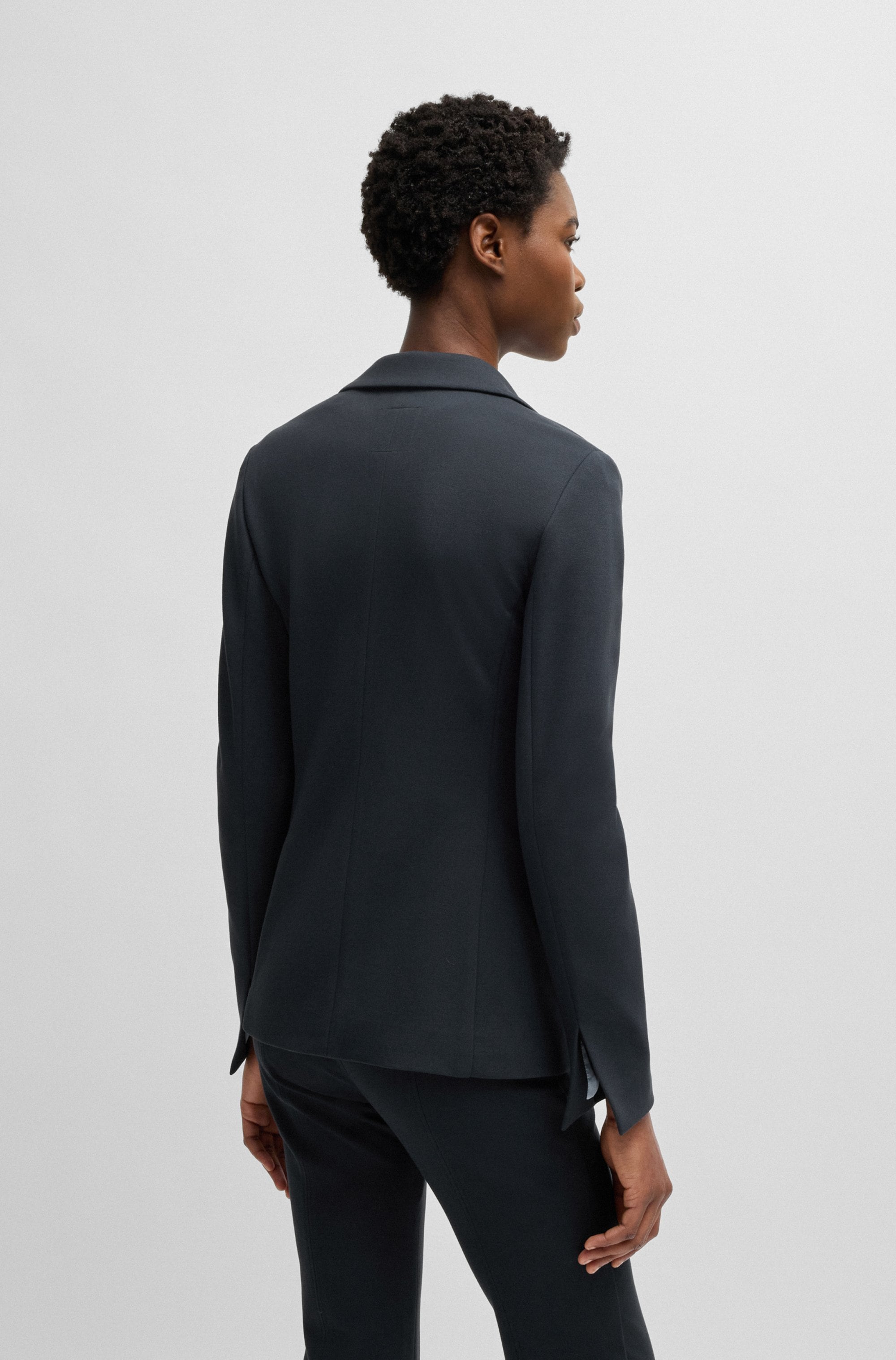 BOSS ORANGE Longblazer »Jaslim Premium Damenmode«, mit geschlitzten Ärmeln