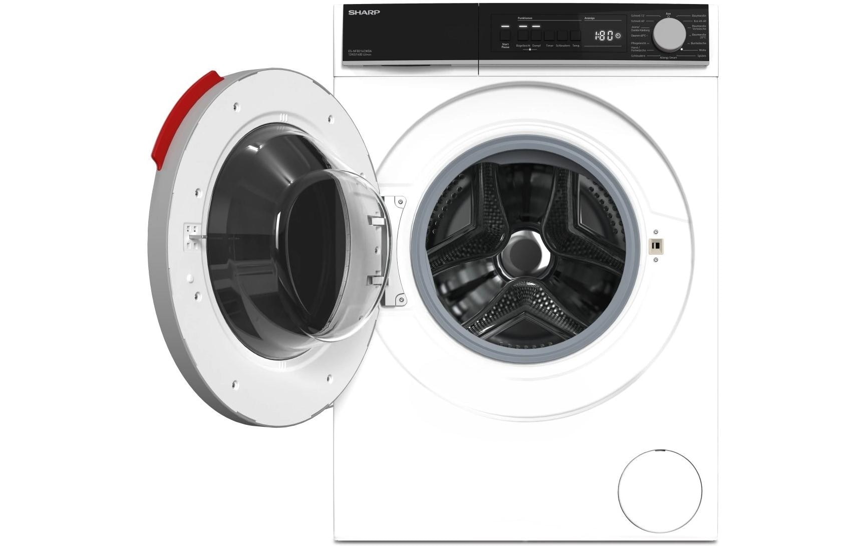 Sharp Waschmaschine »ES-NFB214CWDA-DE Links«, 1400 U/min