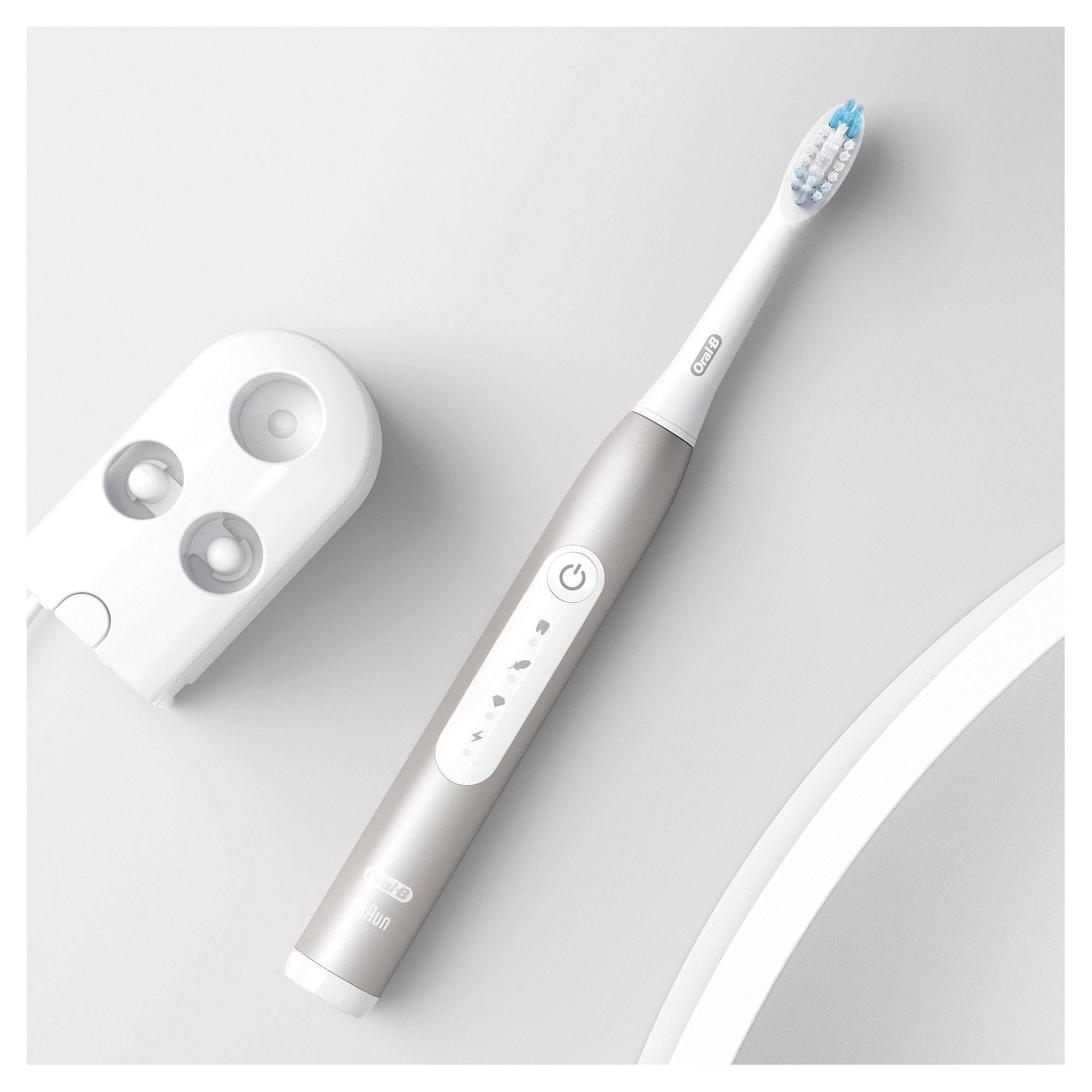 Oral-B Schallzahnbürste »Pulsonic Slim Luxe 4000«, 1 St. Aufsteckbürsten, 31.000 Bürstenkopfbewegungen pro Minute