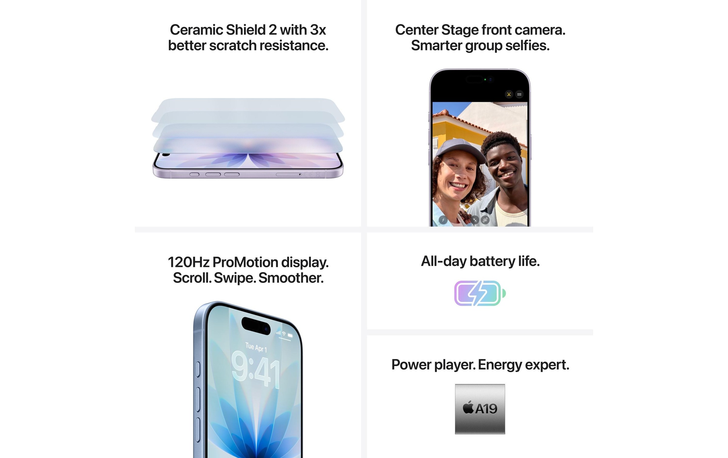 Apple Smartphone »iPhone 17« Blau Induktionsladung