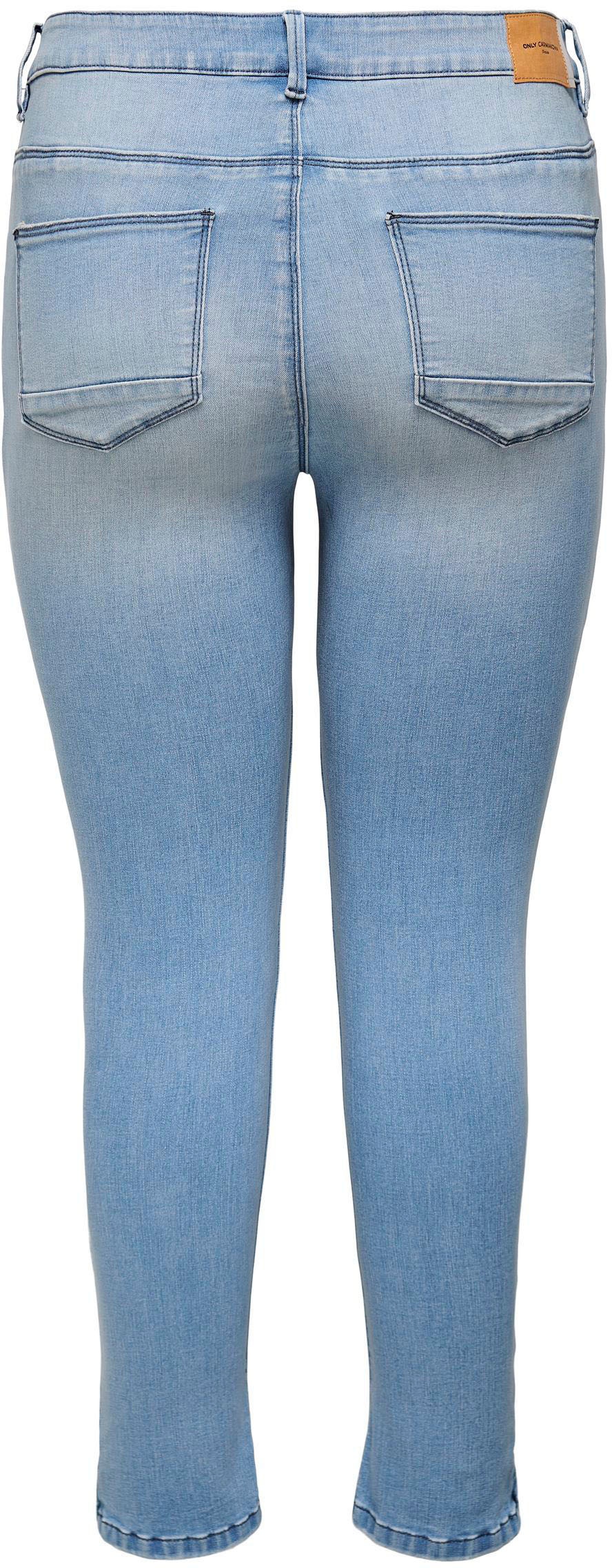 ♕ ONLY CARMAKOMA Skinny-fit-Jeans »CARKARLA versandkostenfrei SK ANK NOOS«, mit Effekt REG kaufen Destroyed BJ759 DNM
