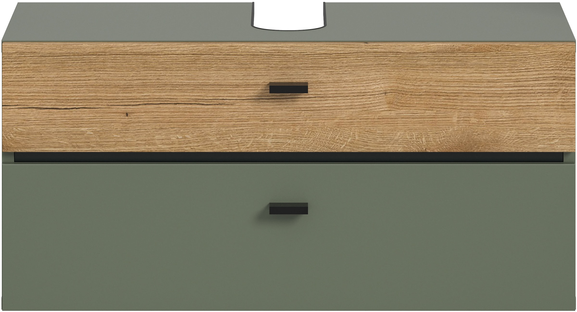 welltime Waschbeckenunterschrank »VANN, Breite 75cm, hängende, 2 Schubkästen, mit Siphonausschnitt« individuell mit weiteren Artikel der Serie VANN kombinierbar,  Waschtisch, Waschbeckenschrank, Kommode, Schrank, Badezimmer, Bad