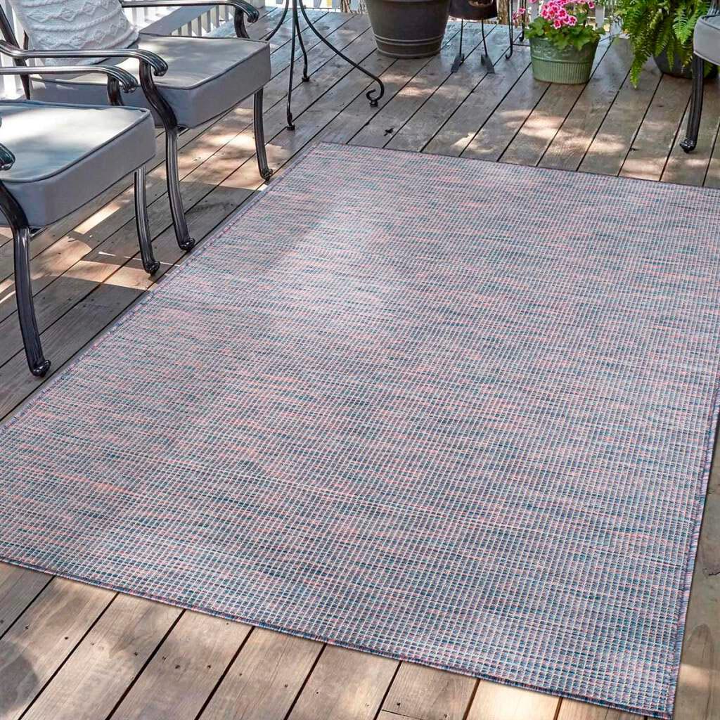 Image of Carpet City Outdoorteppich "PALM 2778" rechteckig 5 mm Höhe Läufer, Wetterfest & UV-beständig, für Balkon, Terrasse, Küche, flach