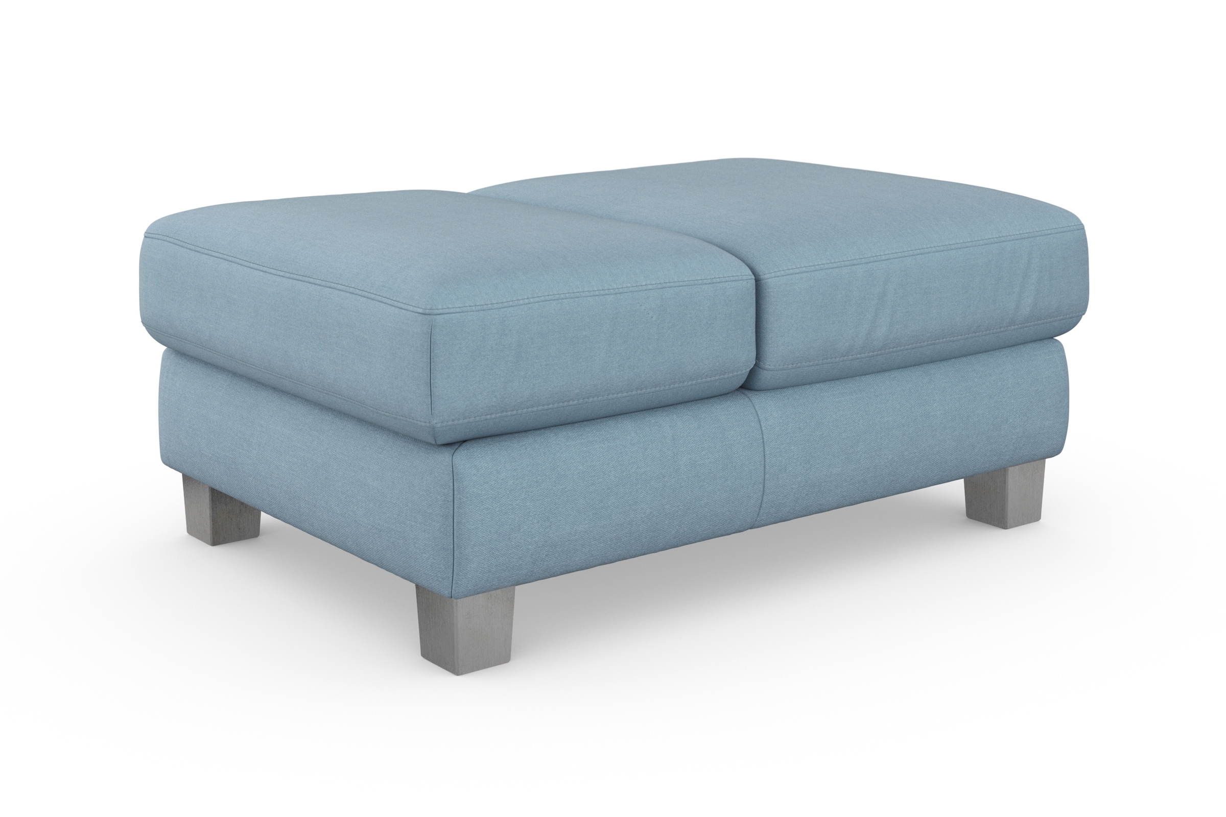 sit&more Polsterhocker »Dundee«, mit Klappfunktion, Federkern und hochwertigen Edelstahlfüssen
